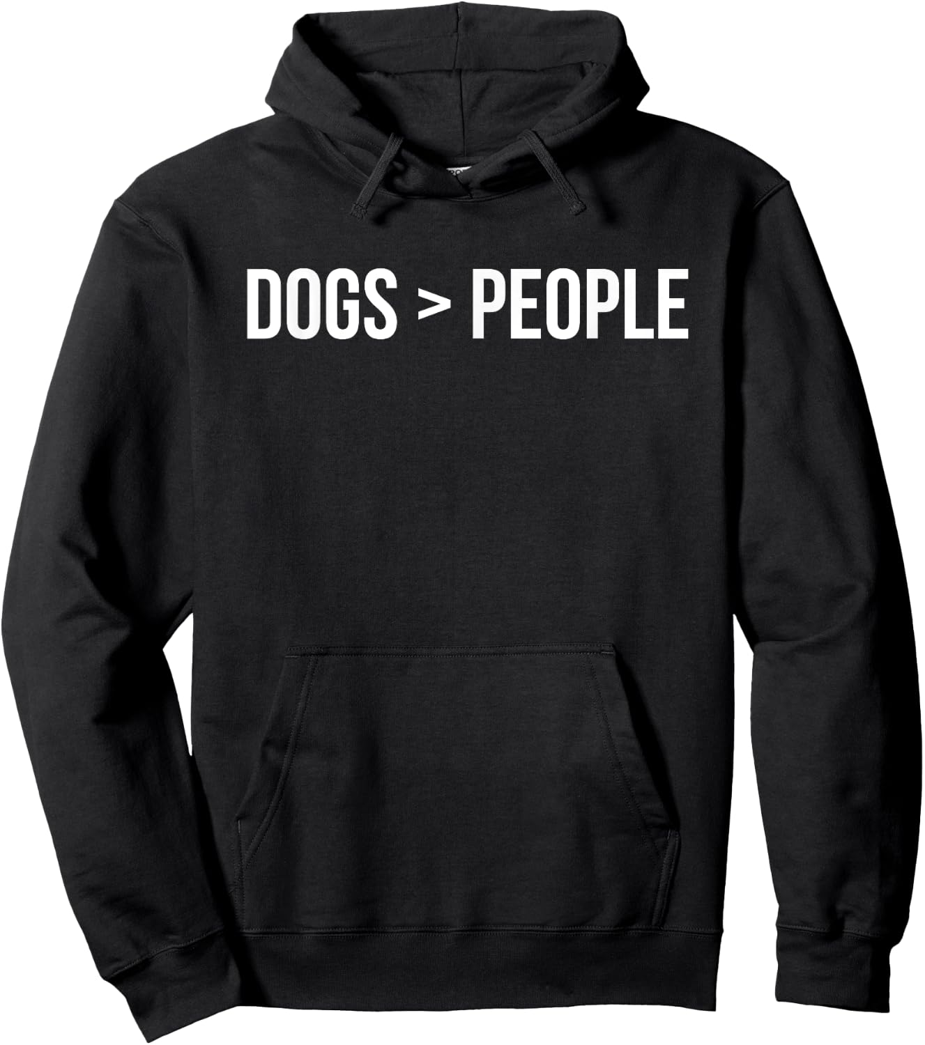 Dogs greater than people Hoodie - Hoodie | Black