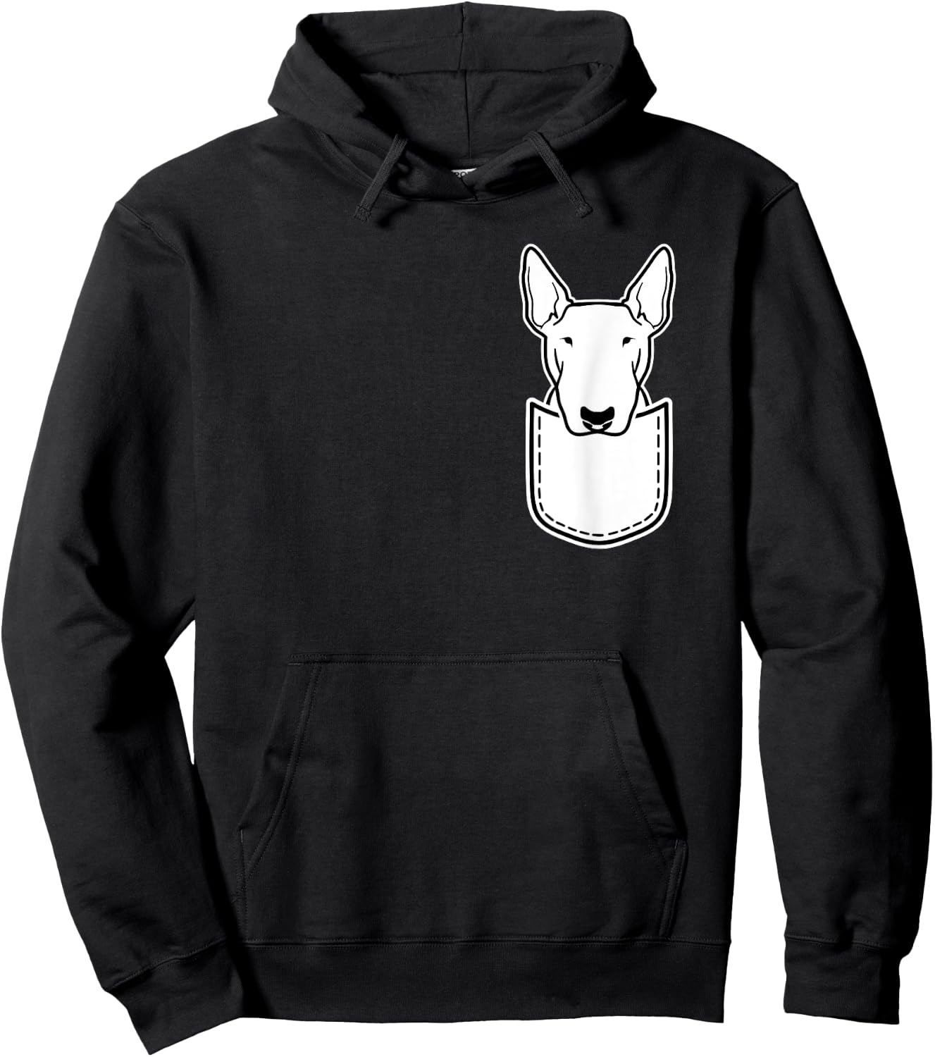 Bull terrier pocket Hoodie - Hoodie | Black