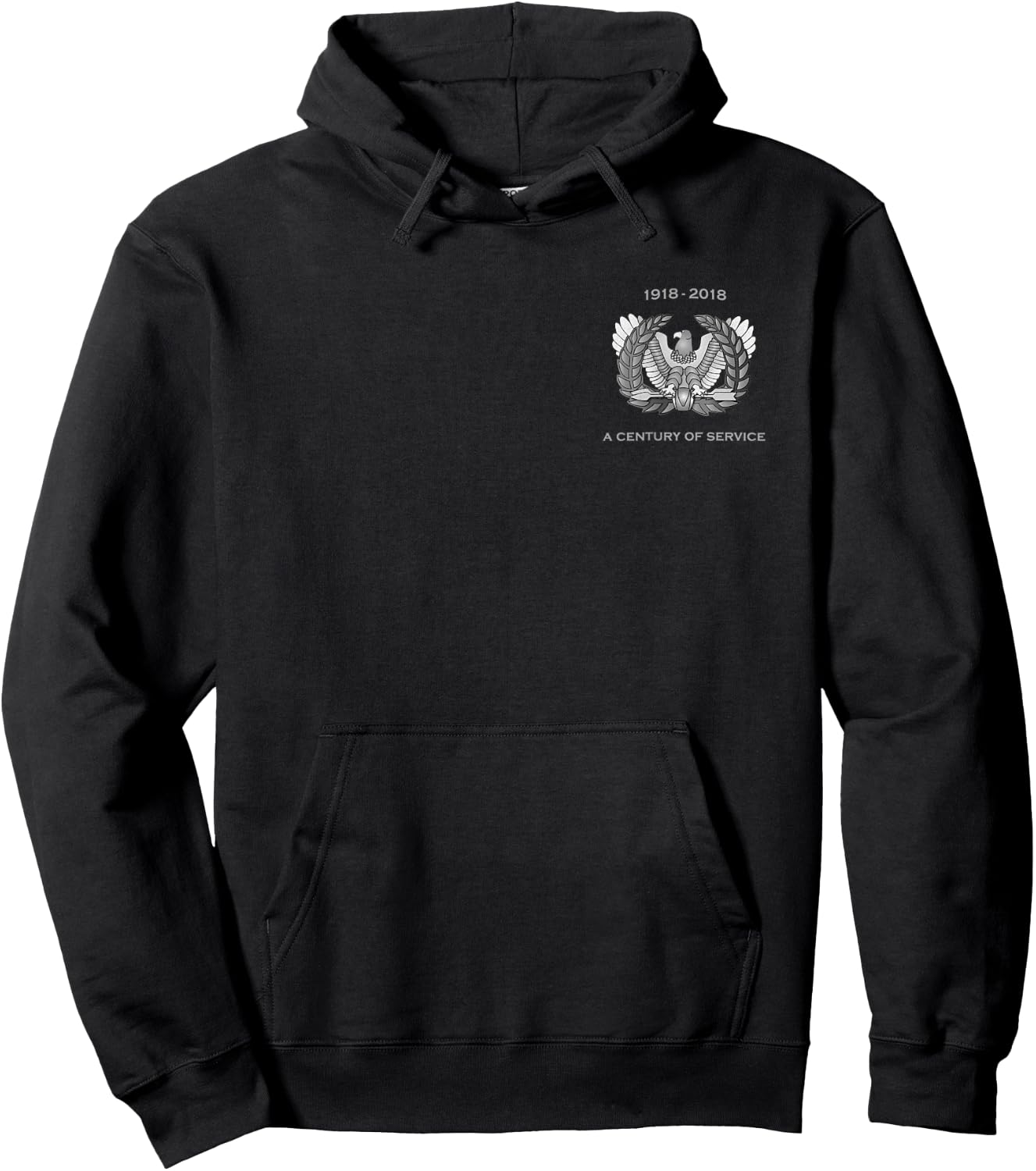 Warrant Officer Century of Service Eagle Rising 100 Years Hoodie - Hoodie | Black
