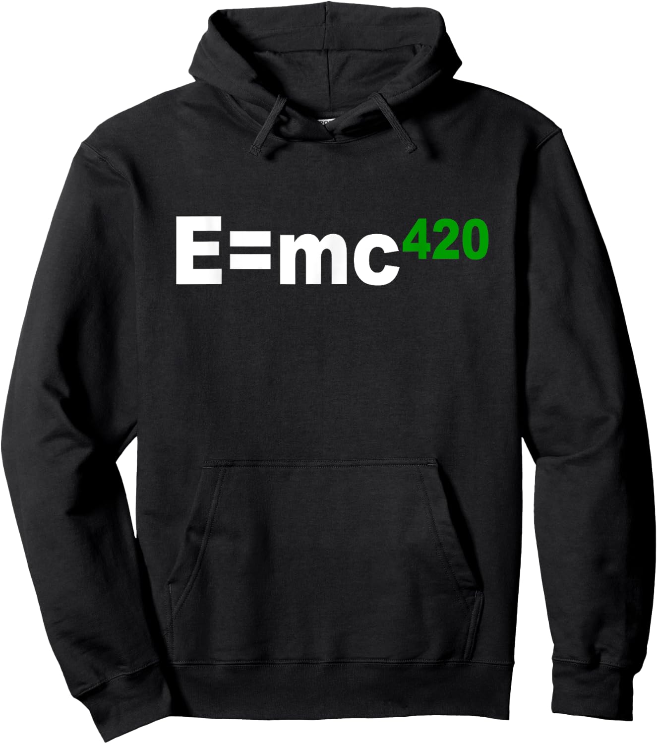 E is mc 420 Weed Pot Ganja Chemical Formula Hoodie - Hoodie | Black