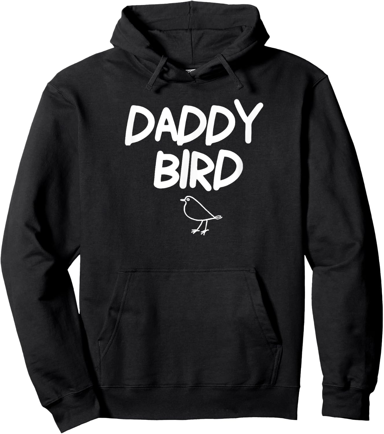 Funny, Daddy Bird . Joke . Hoodie - Hoodie | Black
