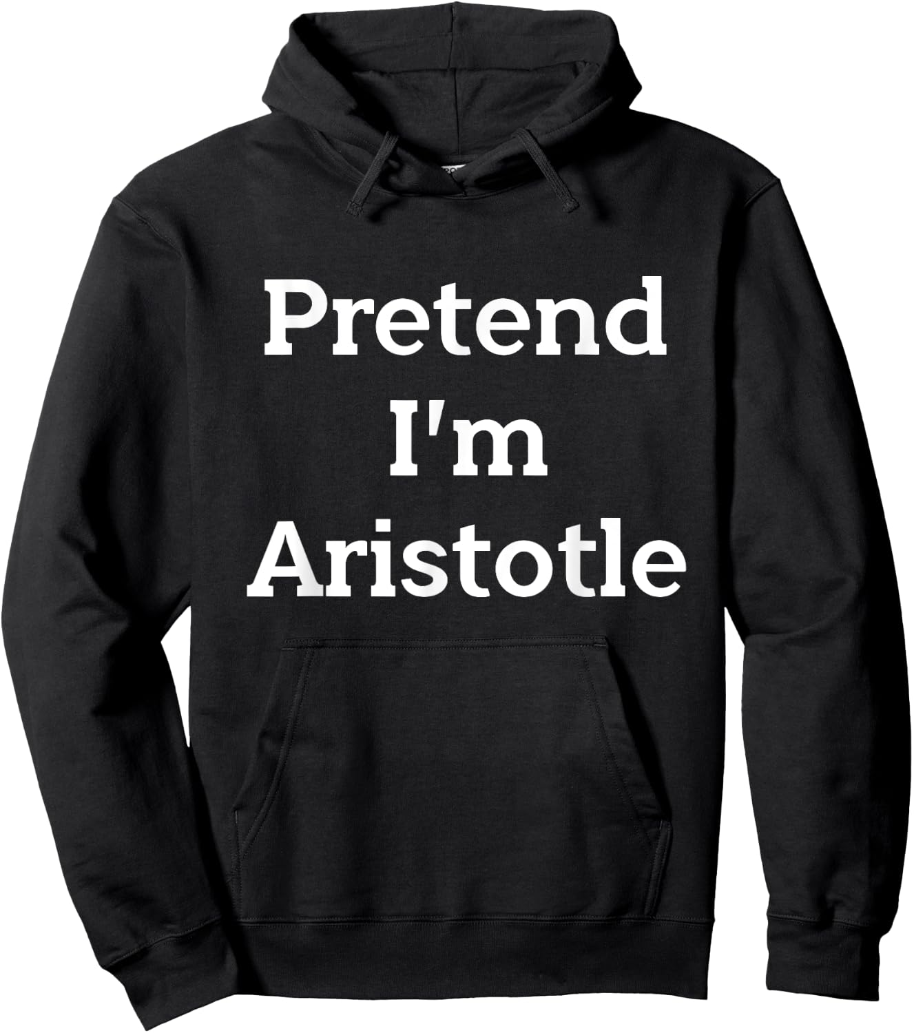 Pretend I'm Aristotle Costume Party Funny Greek Halloween Hoodie - Hoodie | Black