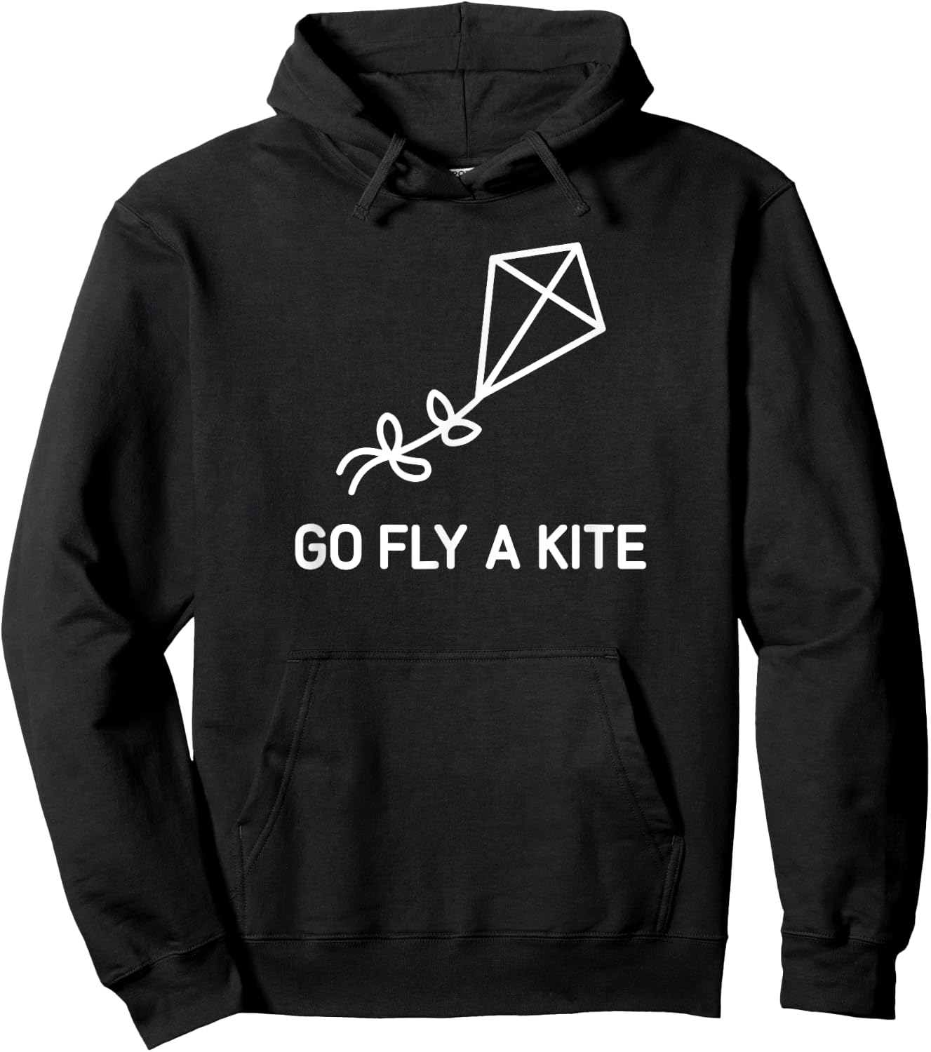 Go Fly A Kite, Funny, Jokes, Sarcastic Hoodie - Hoodie | Black