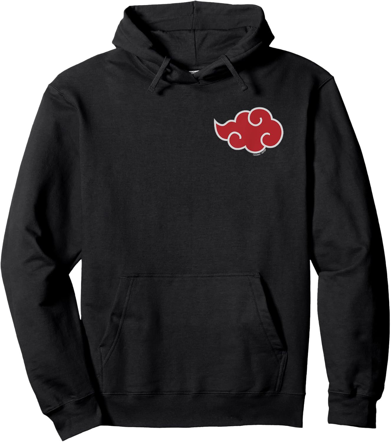 Naruto Shippuden Akatsuki Cloud Short Sleeve Hoodie - Hoodie | Black
