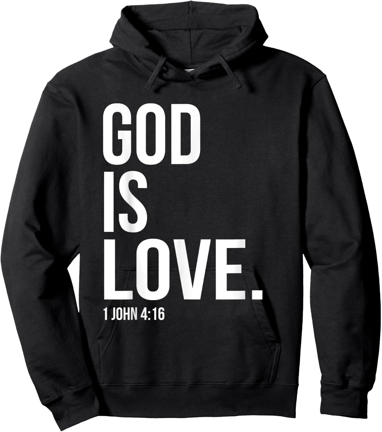God Is Love Bible Scripture Verse Christian Hoodie - Hoodie | Black
