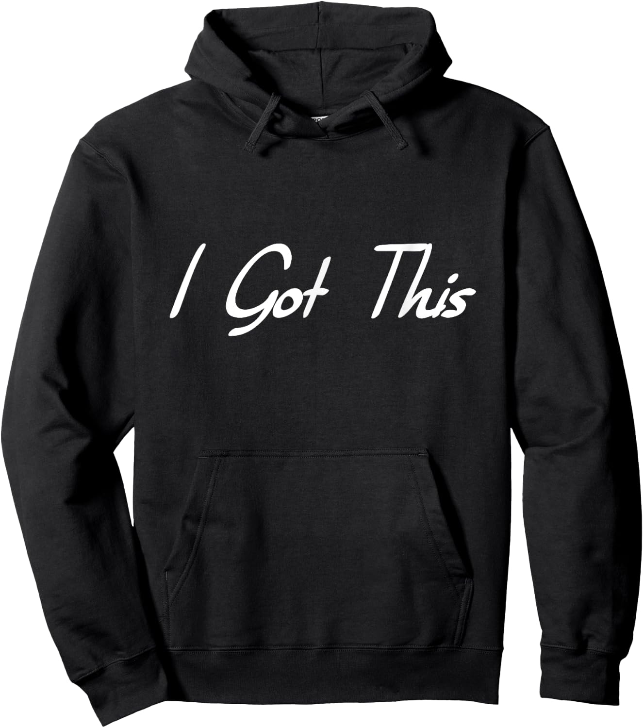 I Got This Motivational - Black - - Small - Modern Casual - Letter Print - Short Sleeve Hoodie - Hoodie | Black