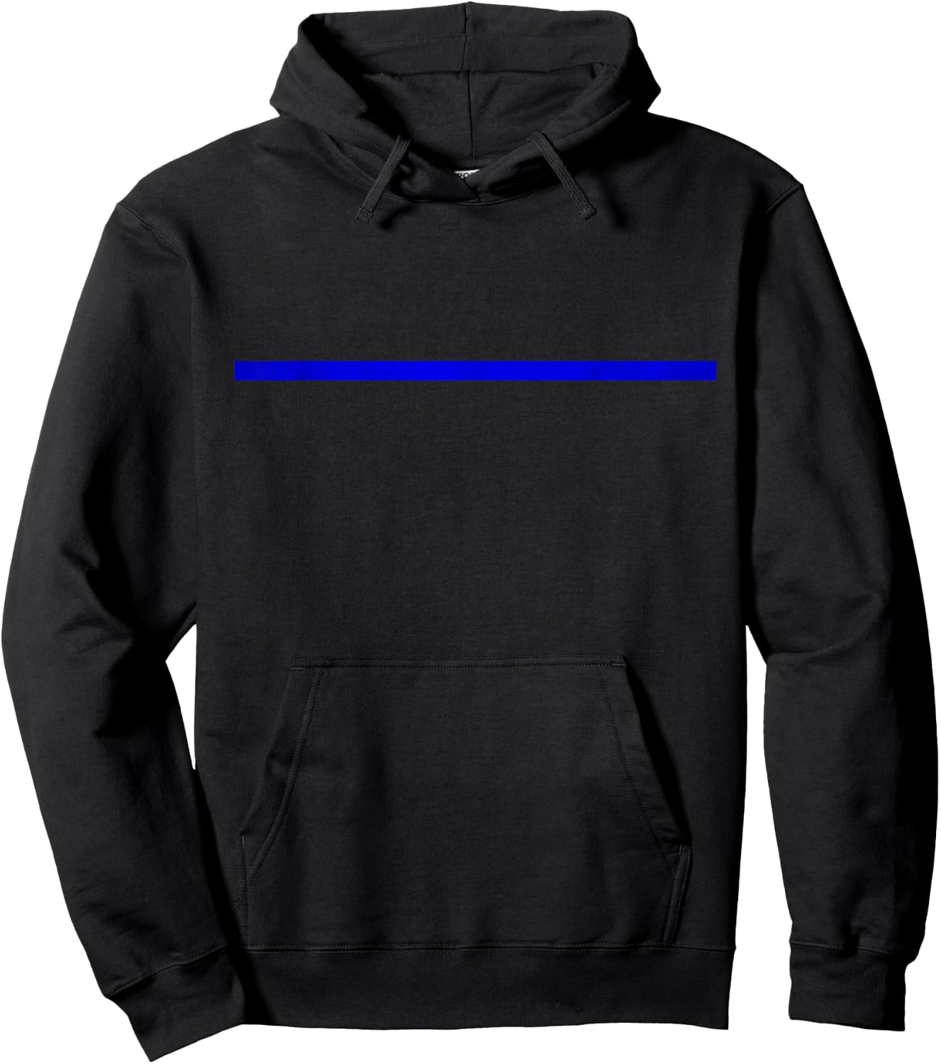 Thin Navy Line Back The Police Hoodie - Hoodie | Black