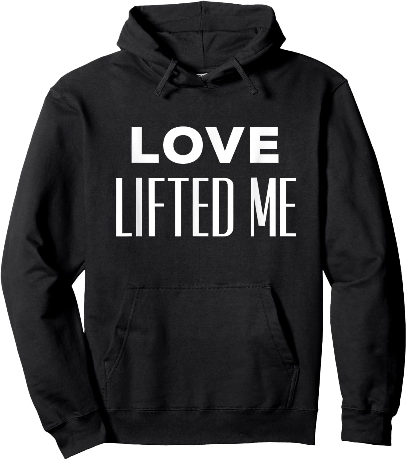 Love Lifted Me Christian Hymn Lyrics Hoodie - Hoodie | Black