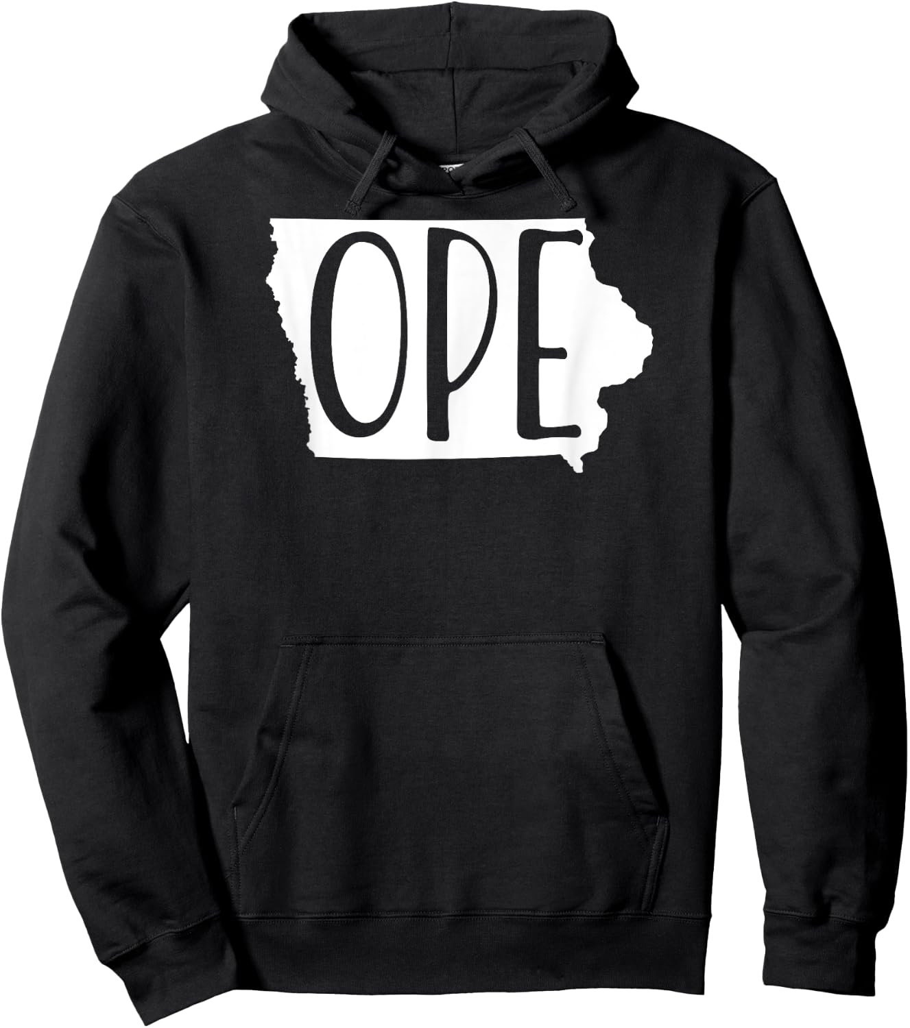 Iowa Funny Ope Native Iowan Graphic Hoodie - Hoodie | Black