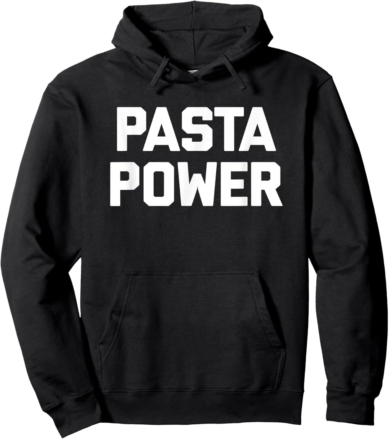 Pasta Power funny saying Italian food spaghetti pasta Hoodie - Hoodie | Black