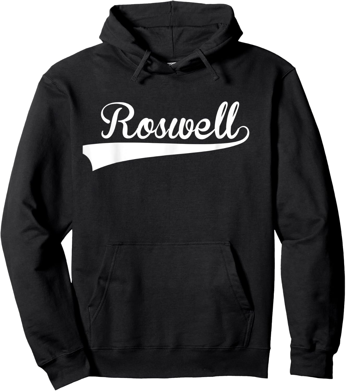 ROSWELL Baseball Styled Jersey Shirt Softball Hoodie - Hoodie | Black