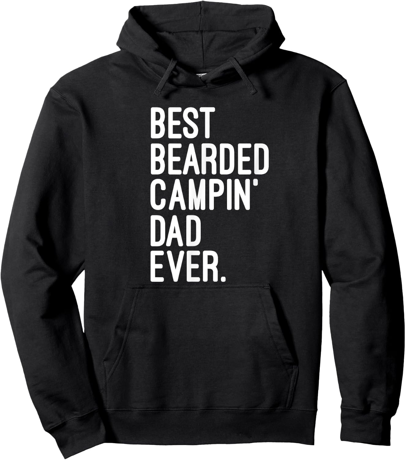 The Best Bearded Camping Dad Ever Camping Life Hoodie - Hoodie | Black