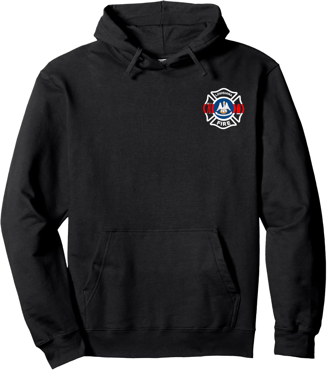 Louisiana Fire Department Firefighters Firemen Hoodie - Hoodie | Black
