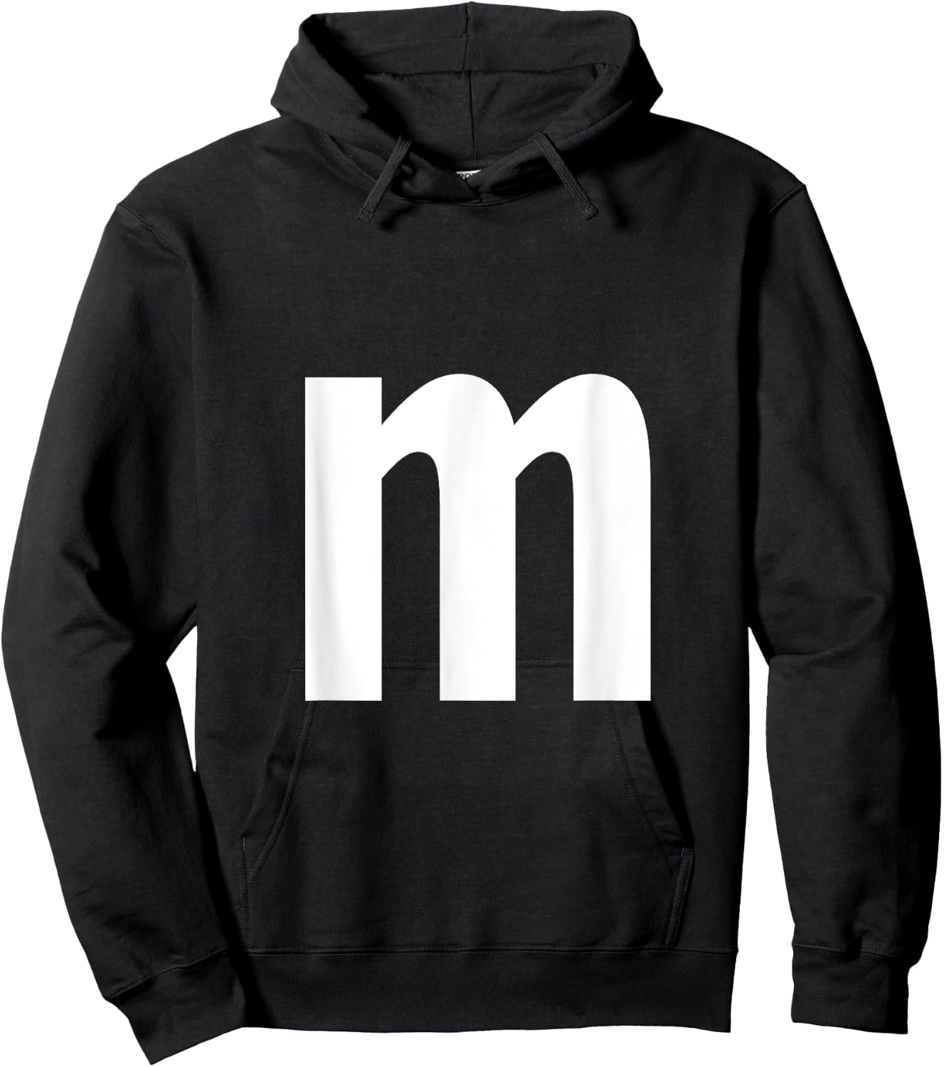 Alphabet Letter M (Lower case m) Hoodie - Hoodie | Black
