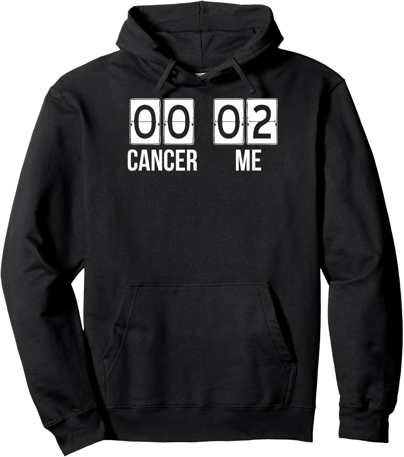 TWO TIME Cancer Survivor SCOREBOARD men women kids Hoodie - Hoodie | Black