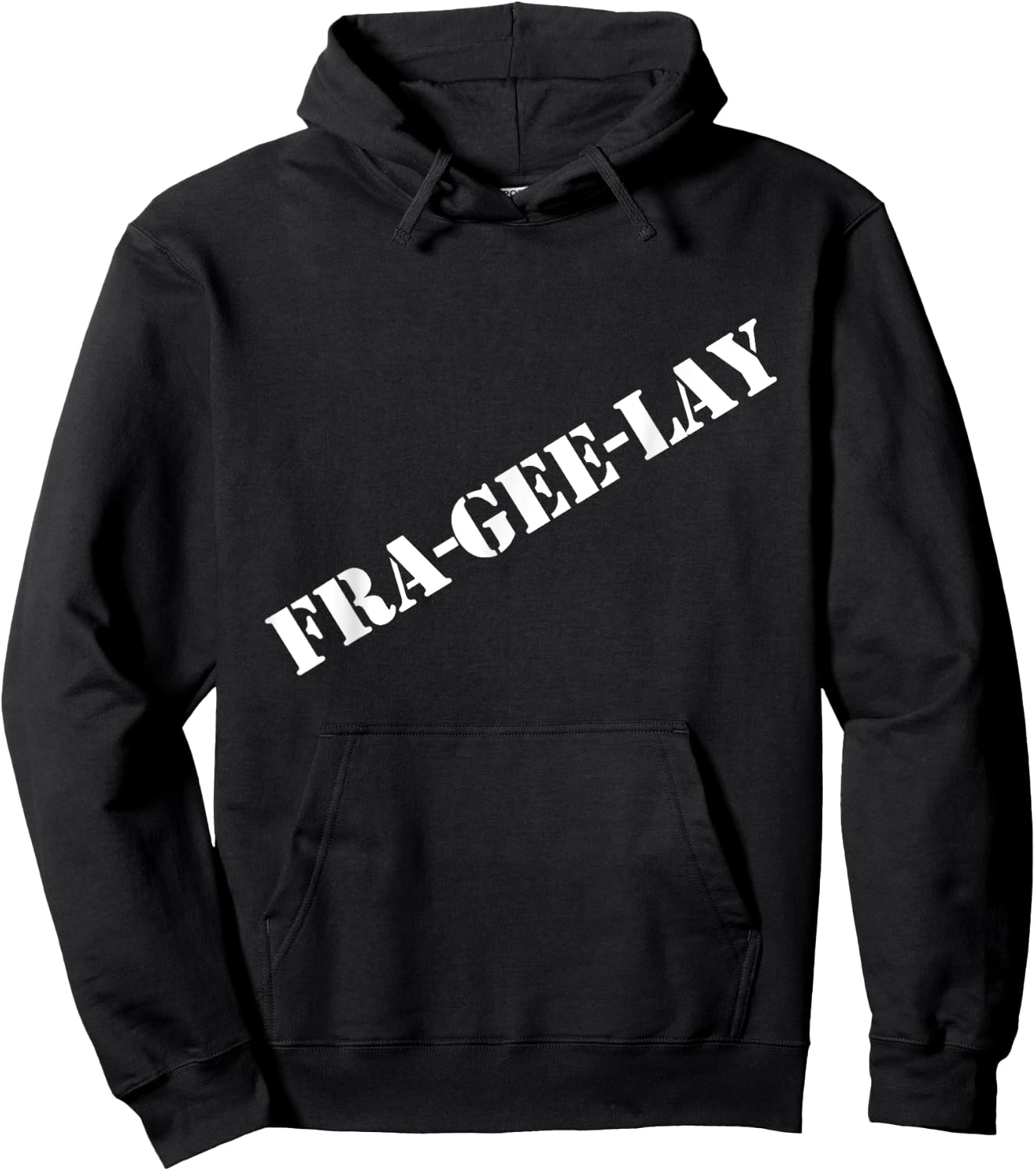 Fra-gee-lay funny Christmas shirt Hoodie - Hoodie | Black