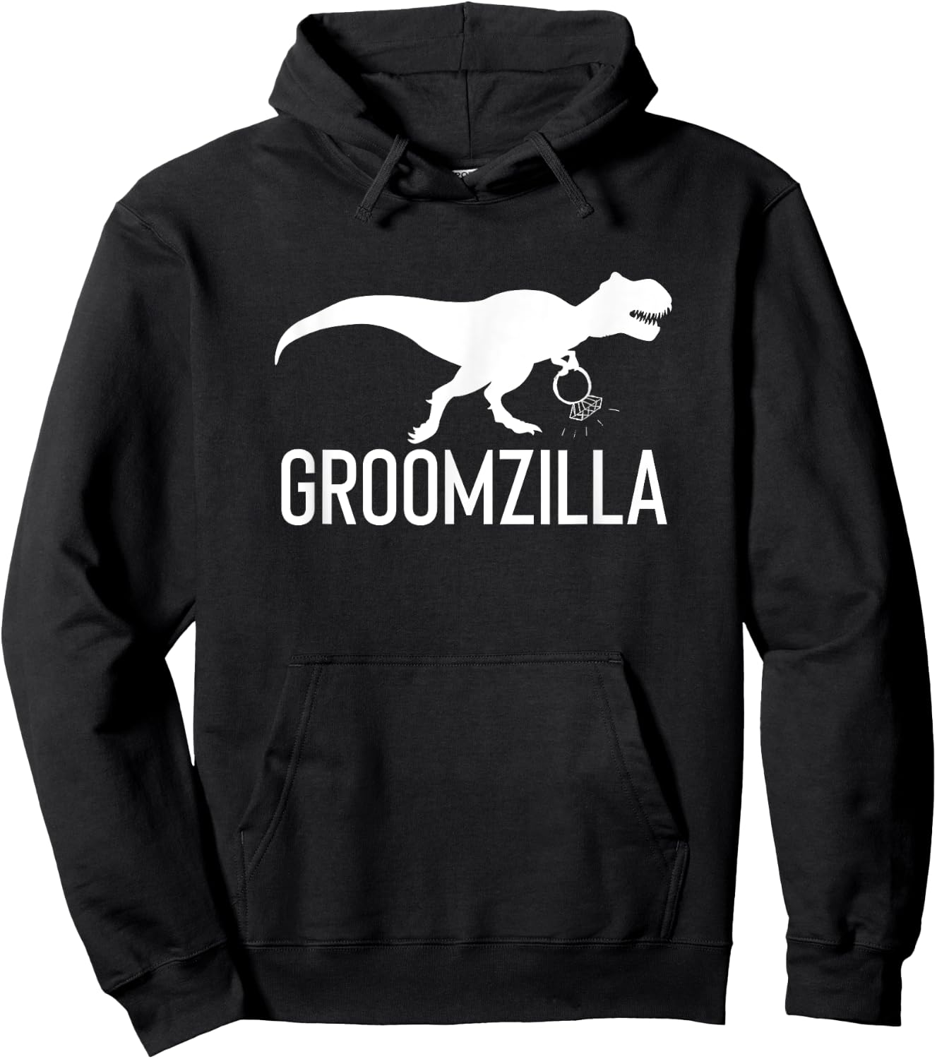 Groomzilla Funny Groom Wedding Gift Husband Hoodie - Hoodie | Black