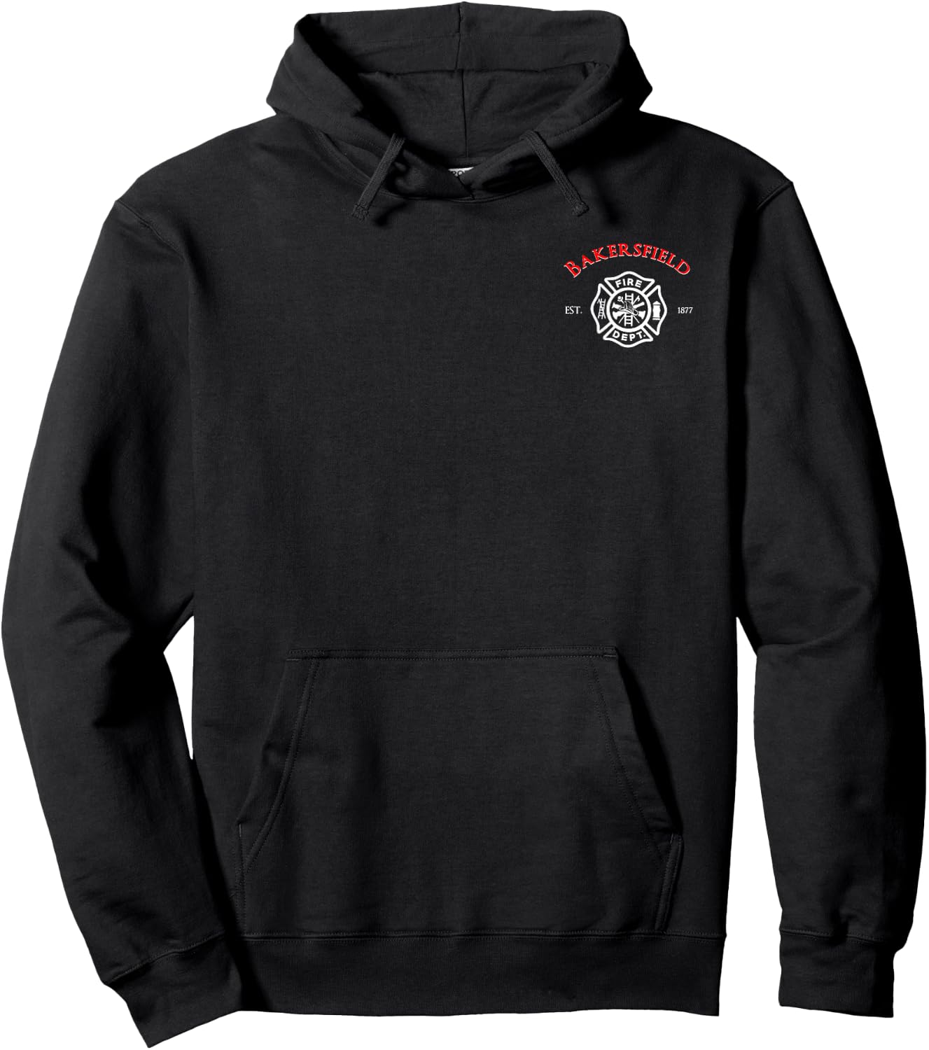 City of Bakersfield Fire Rescue California Firefighter Duty Hoodie - Hoodie | Black