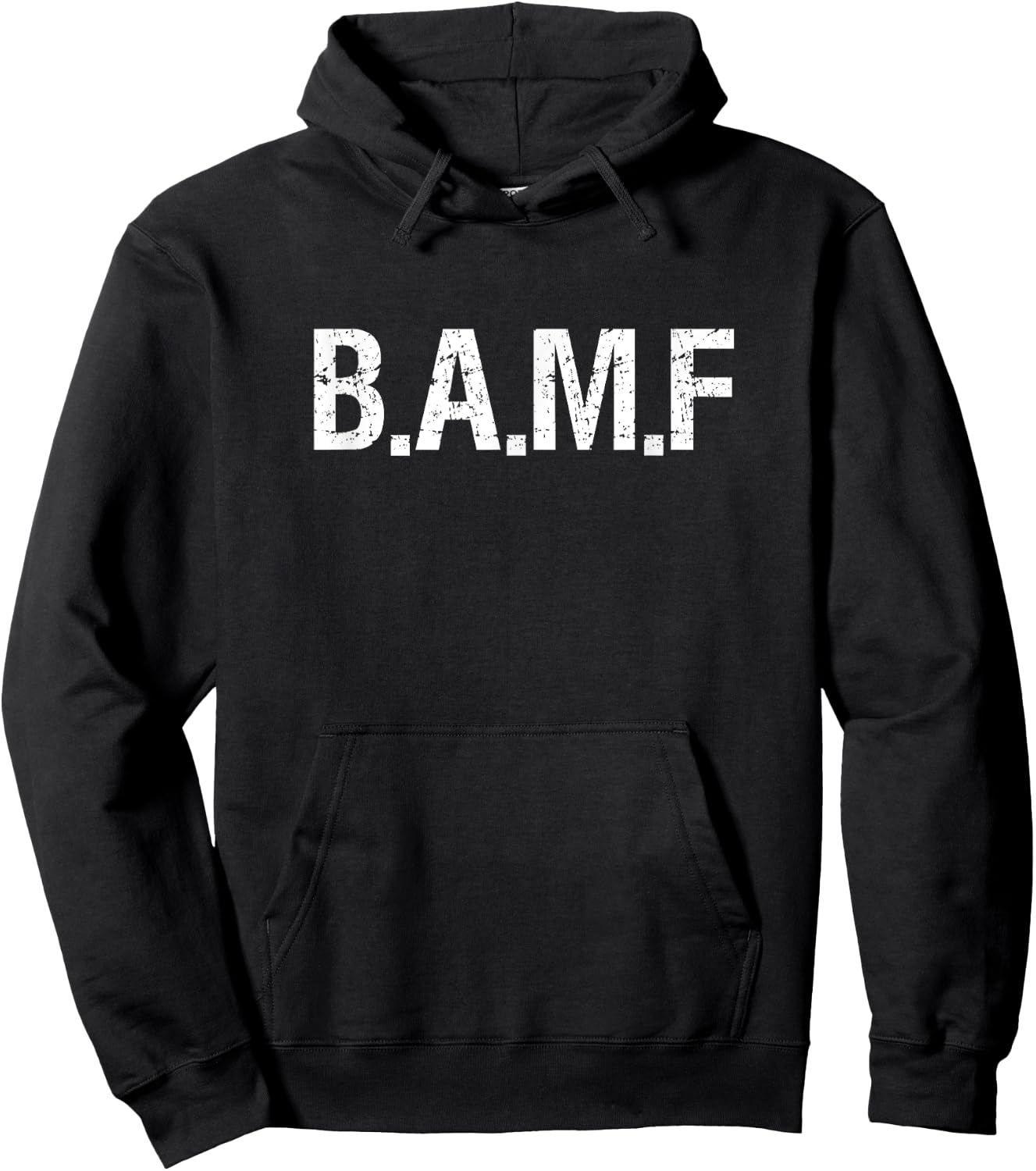 BAMF Bad to the bone mixed martial arts operator T Shirt Hoodie - Hoodie | Black