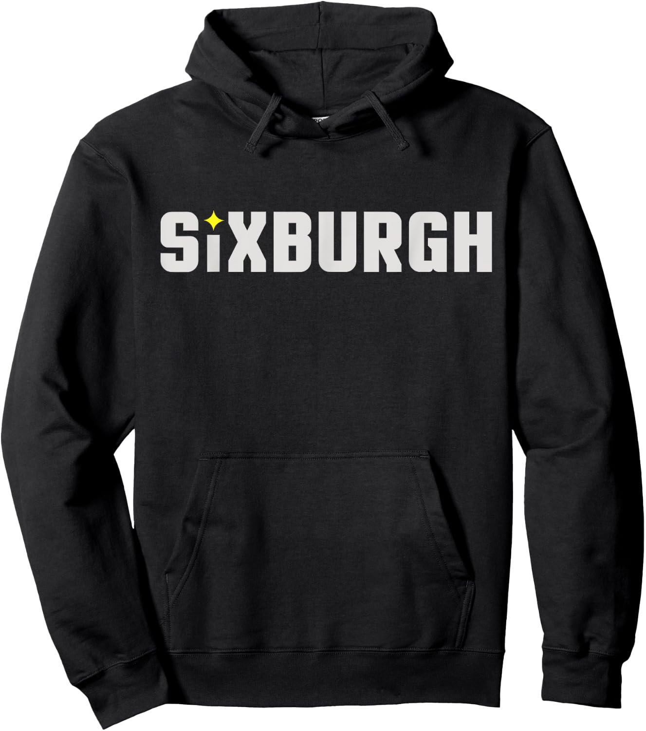 Sixburgh Pittsburgh Football Hoodie - Hoodie | Black