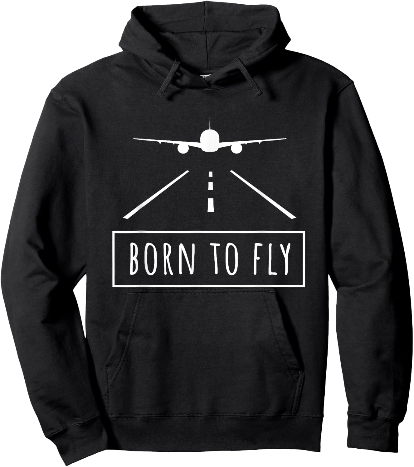 Born To Fly Aviation Pilot Flying Airplane Aircraft Gift Hoodie - Hoodie | Black