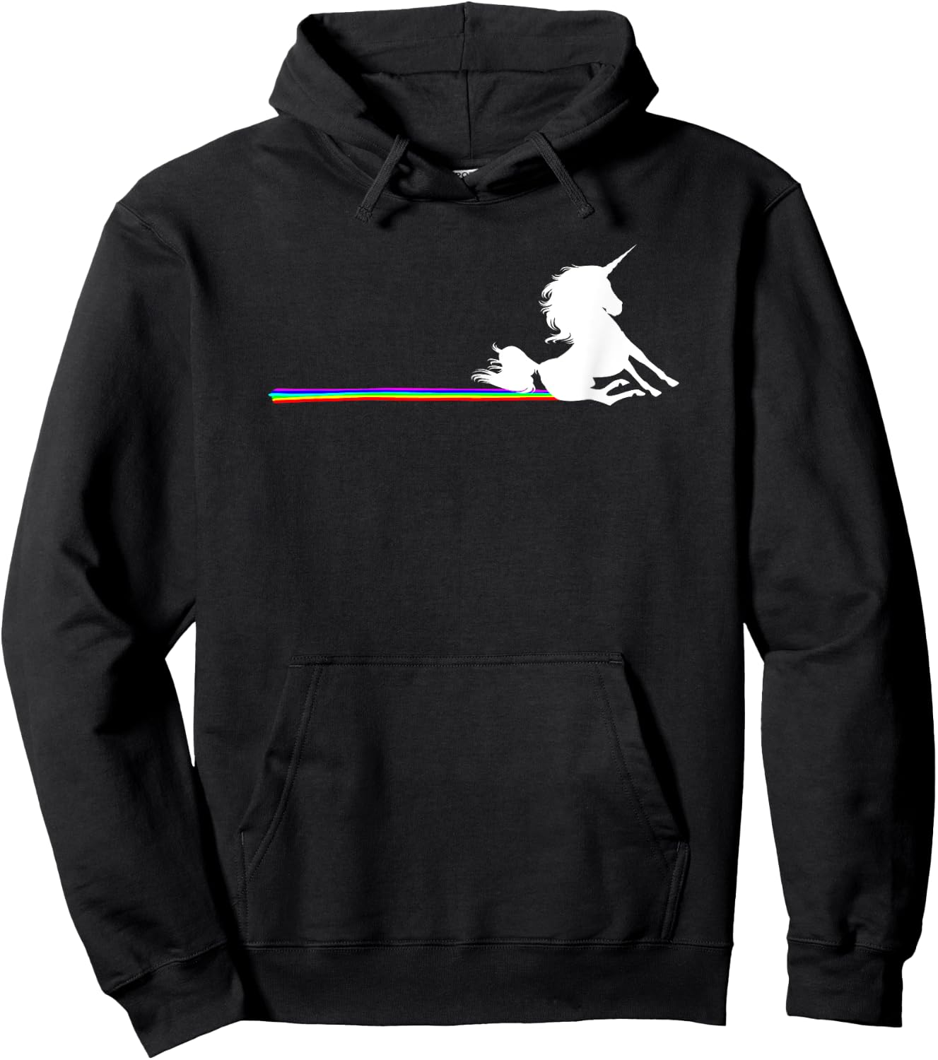 Unicorn Rainbow Poo Poop Funny Hoodie - Hoodie | Black