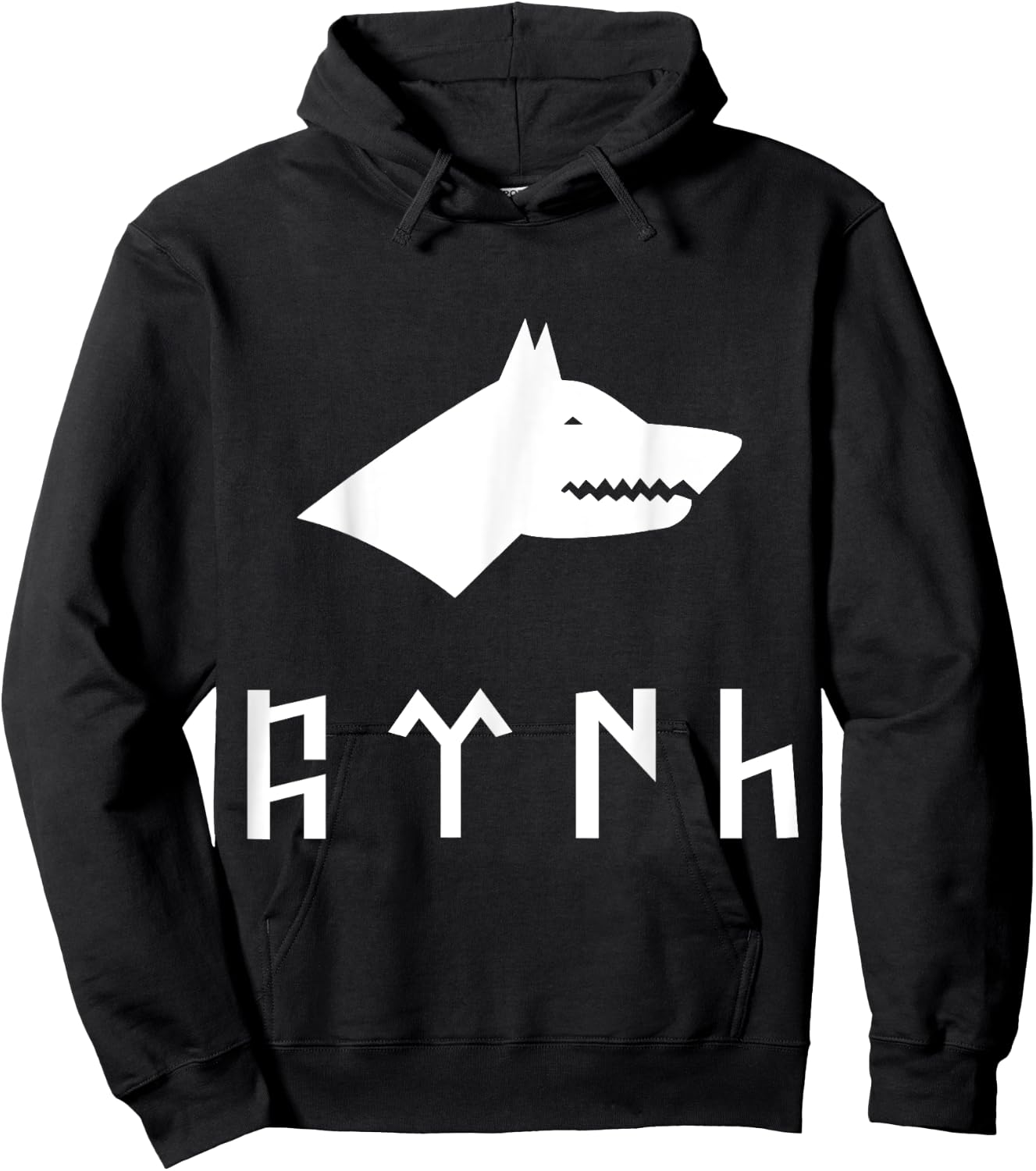 Ottoman Gokturk Turkish Grey Wolf Kokturk Gift Hoodie - Hoodie | Black