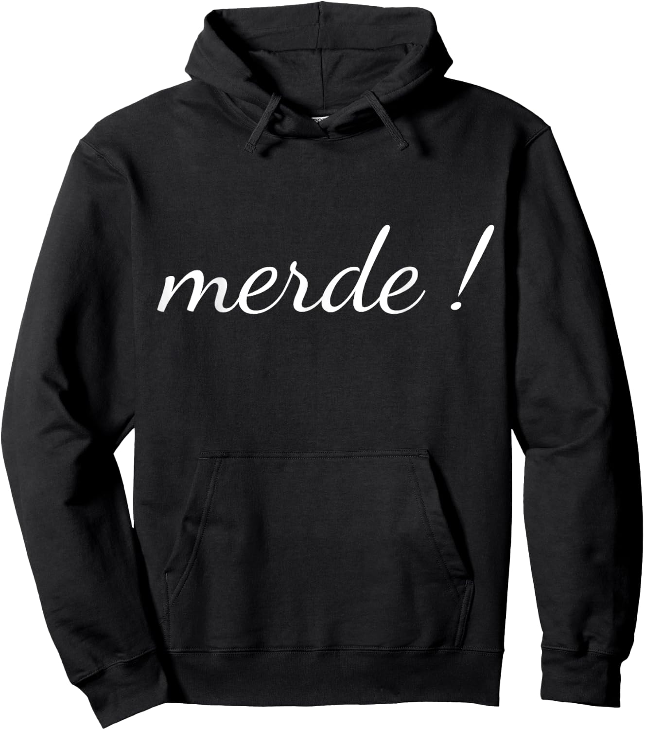 Merde T Shirt French Language Saying Teacher Student Men Women Hoodie - Hoodie | Black