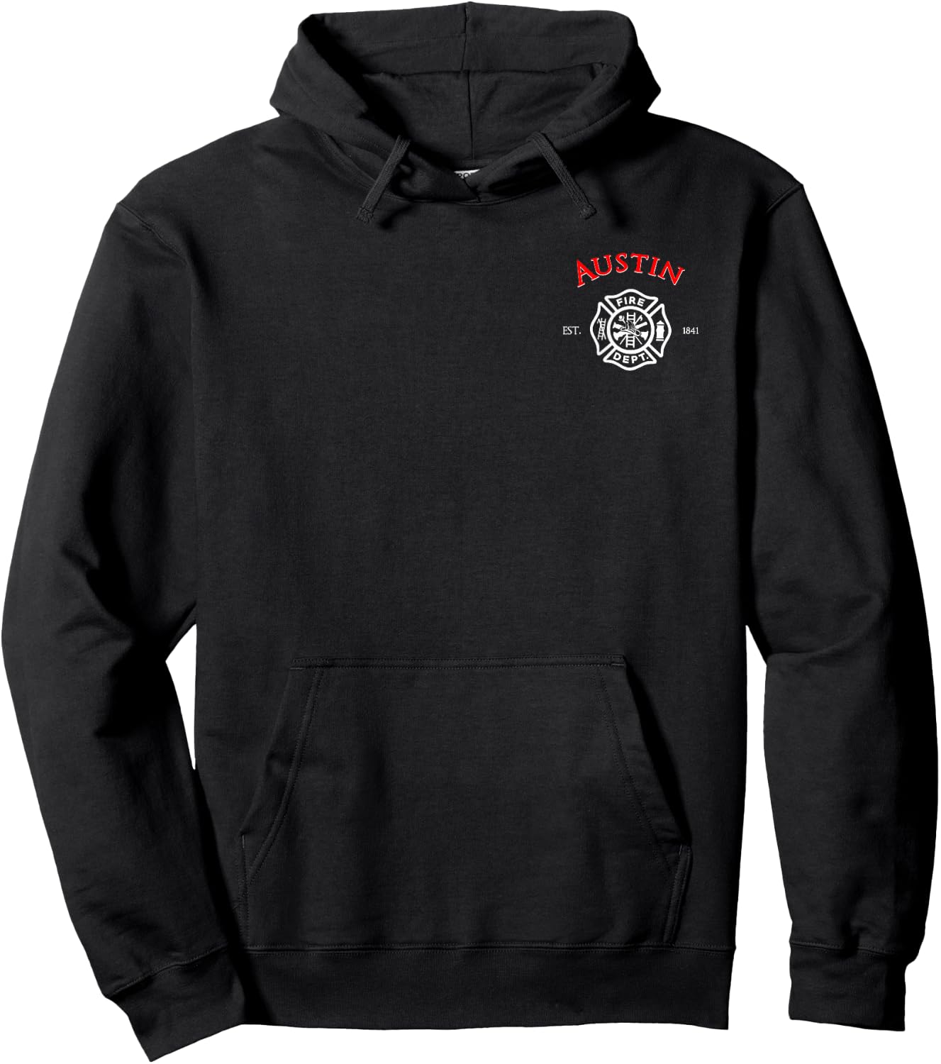 City of Austin Fire Rescue Texas Firefighter Duty Hoodie - Hoodie | Black