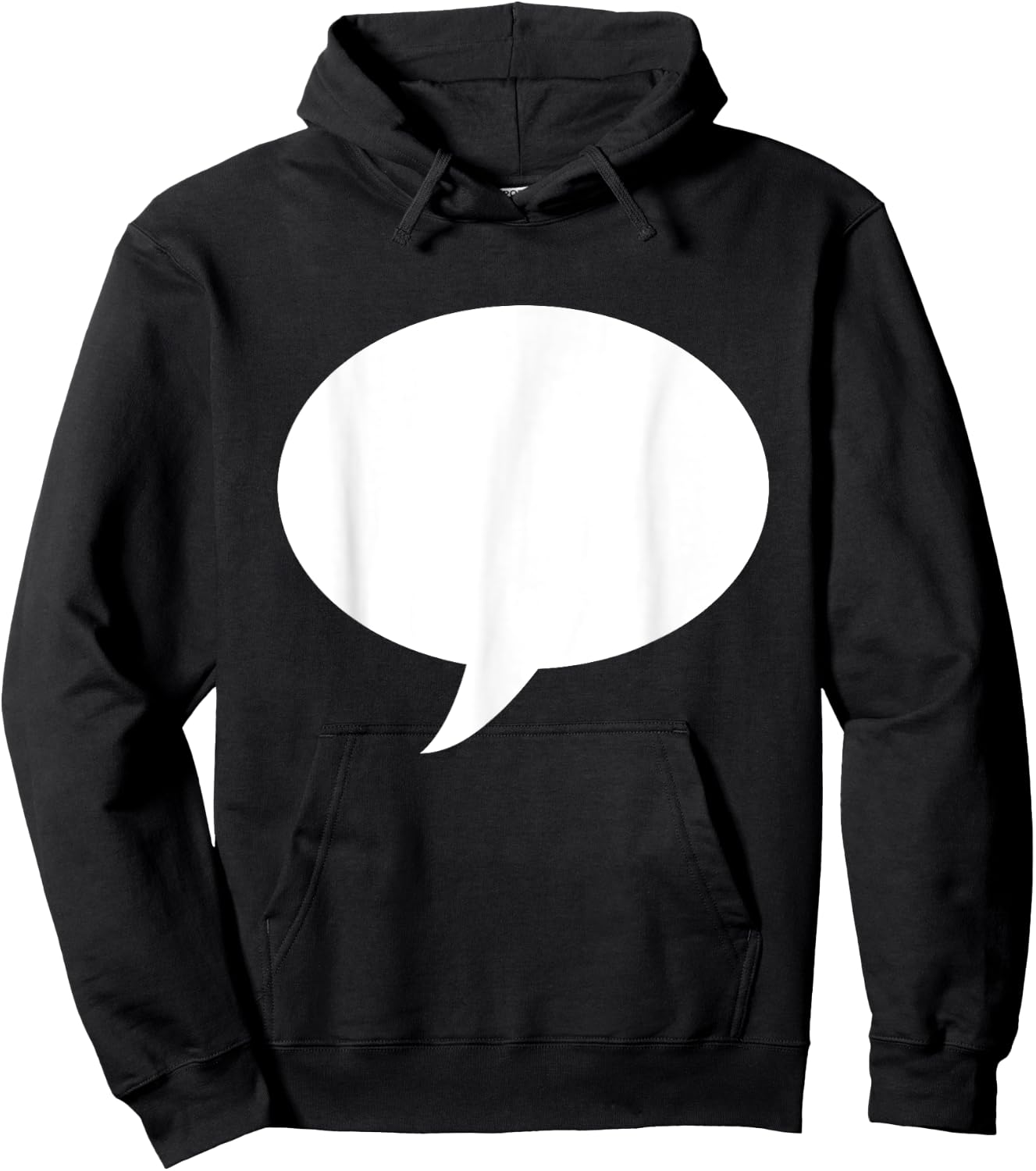Write On Me Blank T Shirt Speech Bubble Hoodie - Hoodie | Black