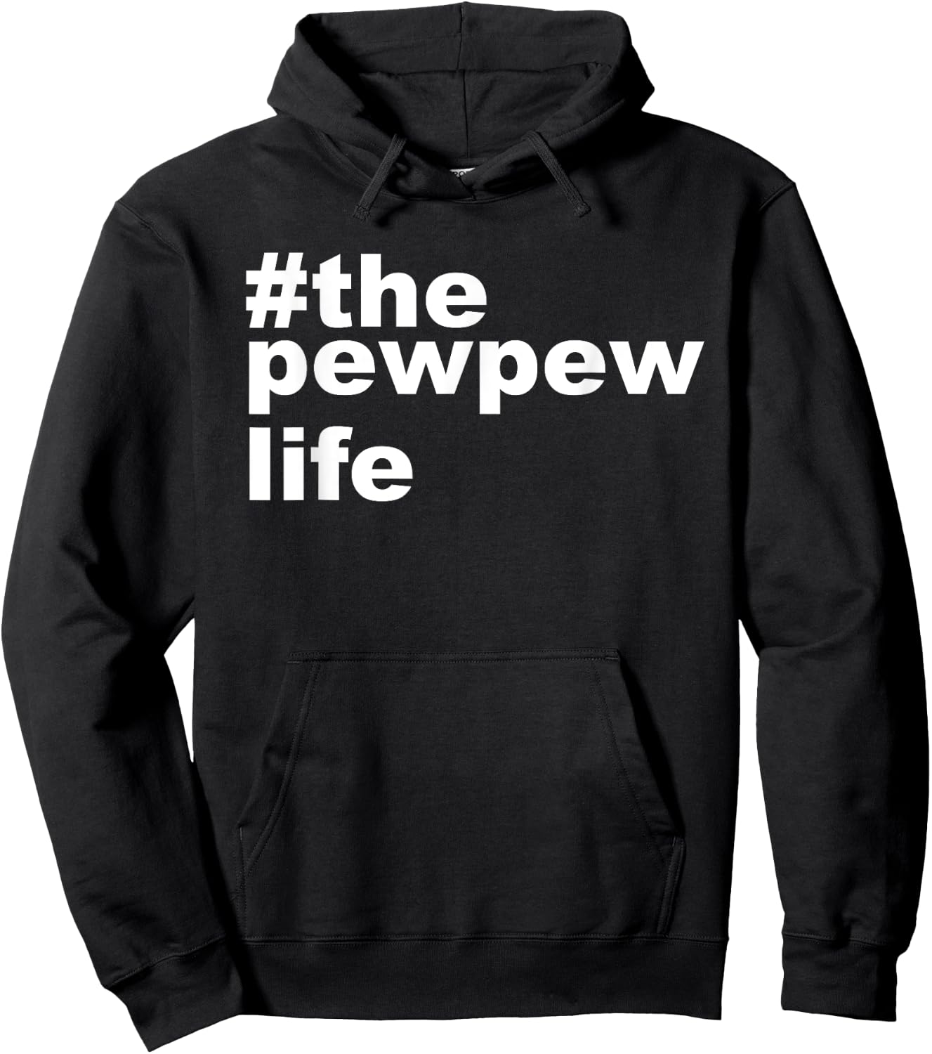 The Pew Pew Life Shirt funny Gun lovers Gift Husband Men Hoodie - Hoodie | Black