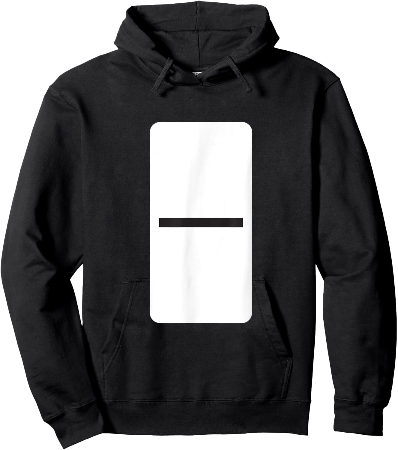 Double Blank Dominoes Halloween Costume Domino Game Hoodie - Hoodie | Black