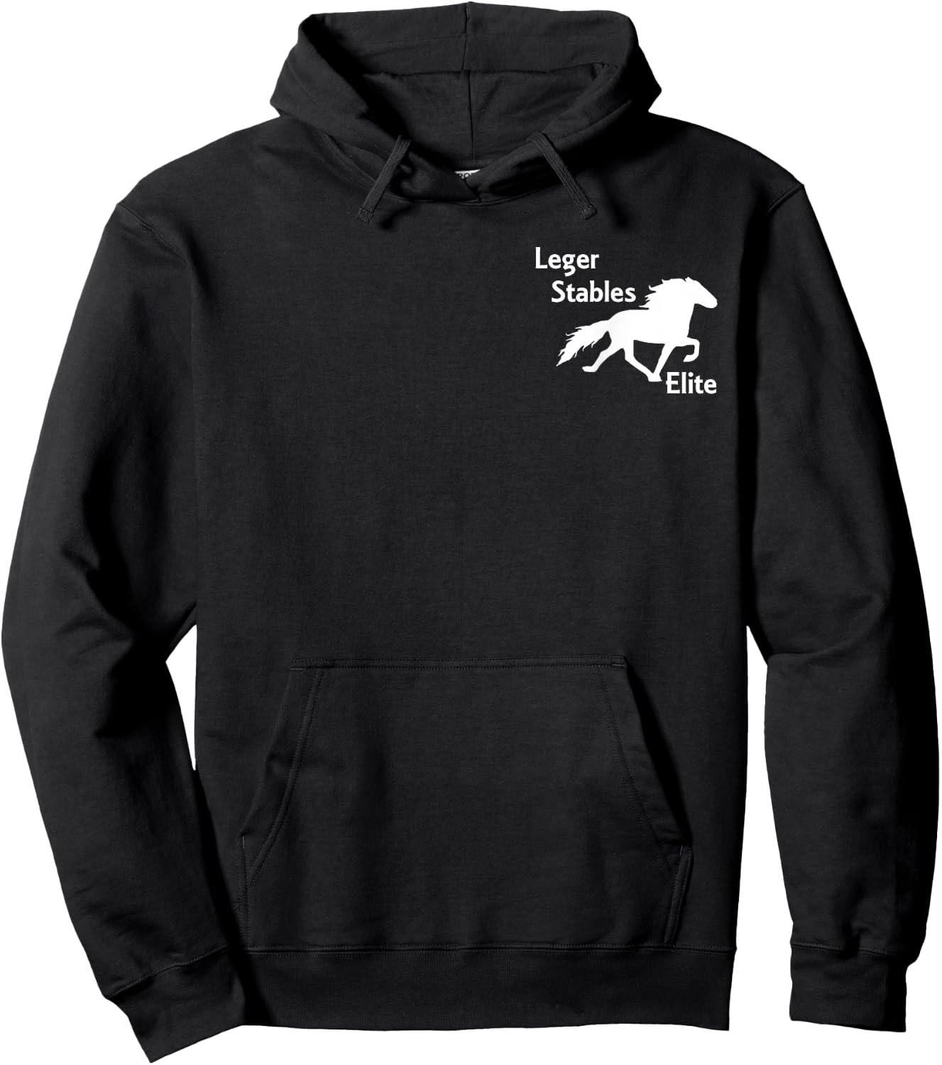 Leger Stables Elite Speed Racking Horse Logo Shirt Hoodie - Hoodie | Black
