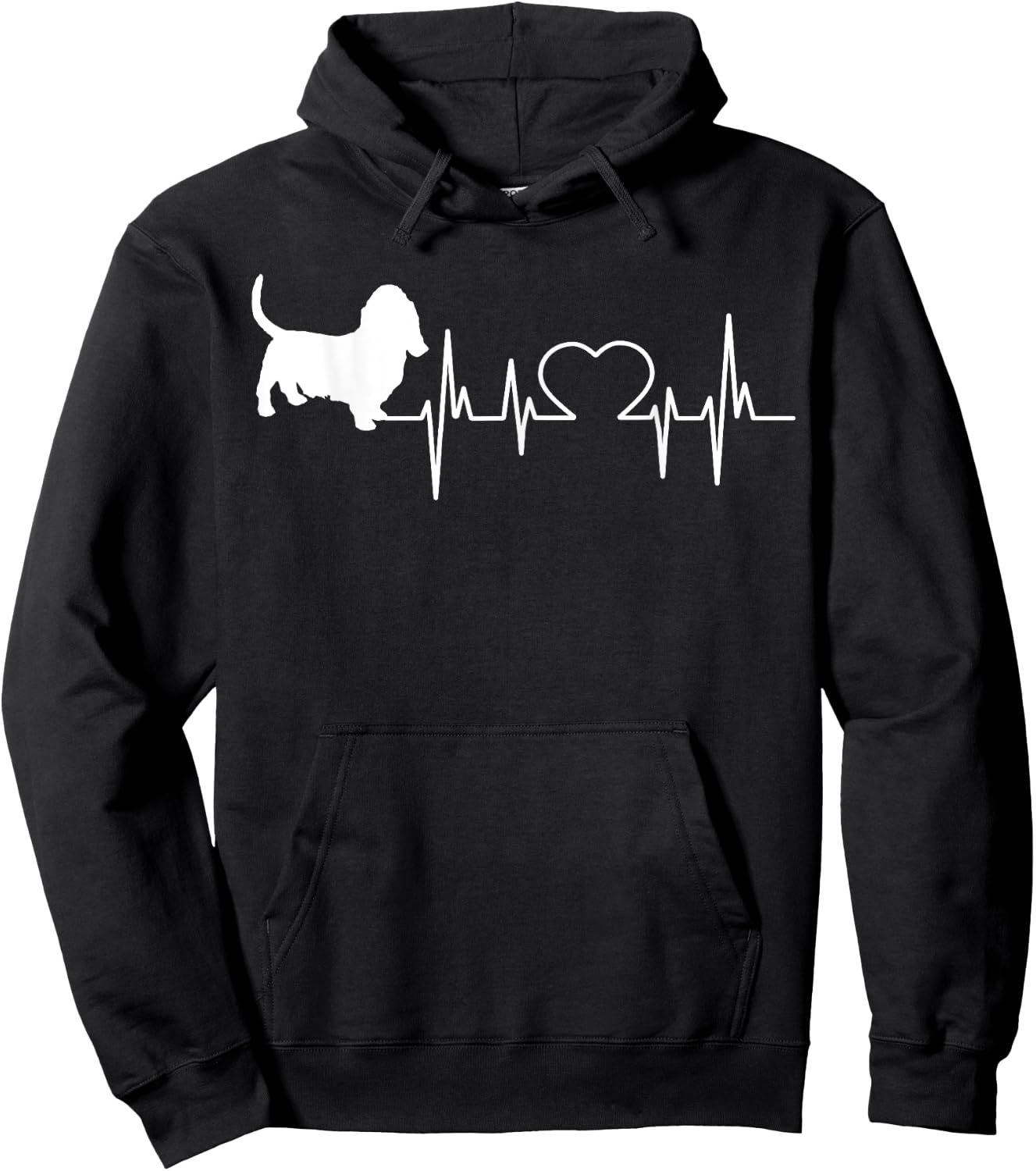 Basset Hound Dog Women Kids Hoodie - Hoodie | Black