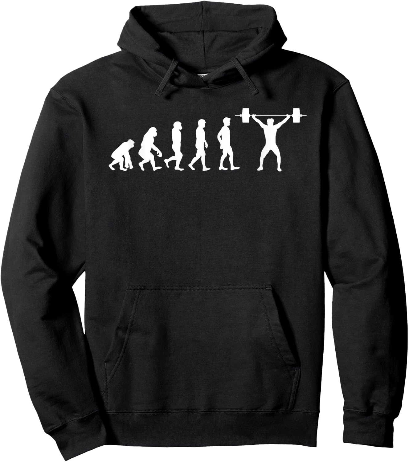 Funny weightlifting evolution gift Hoodie - Hoodie | Black