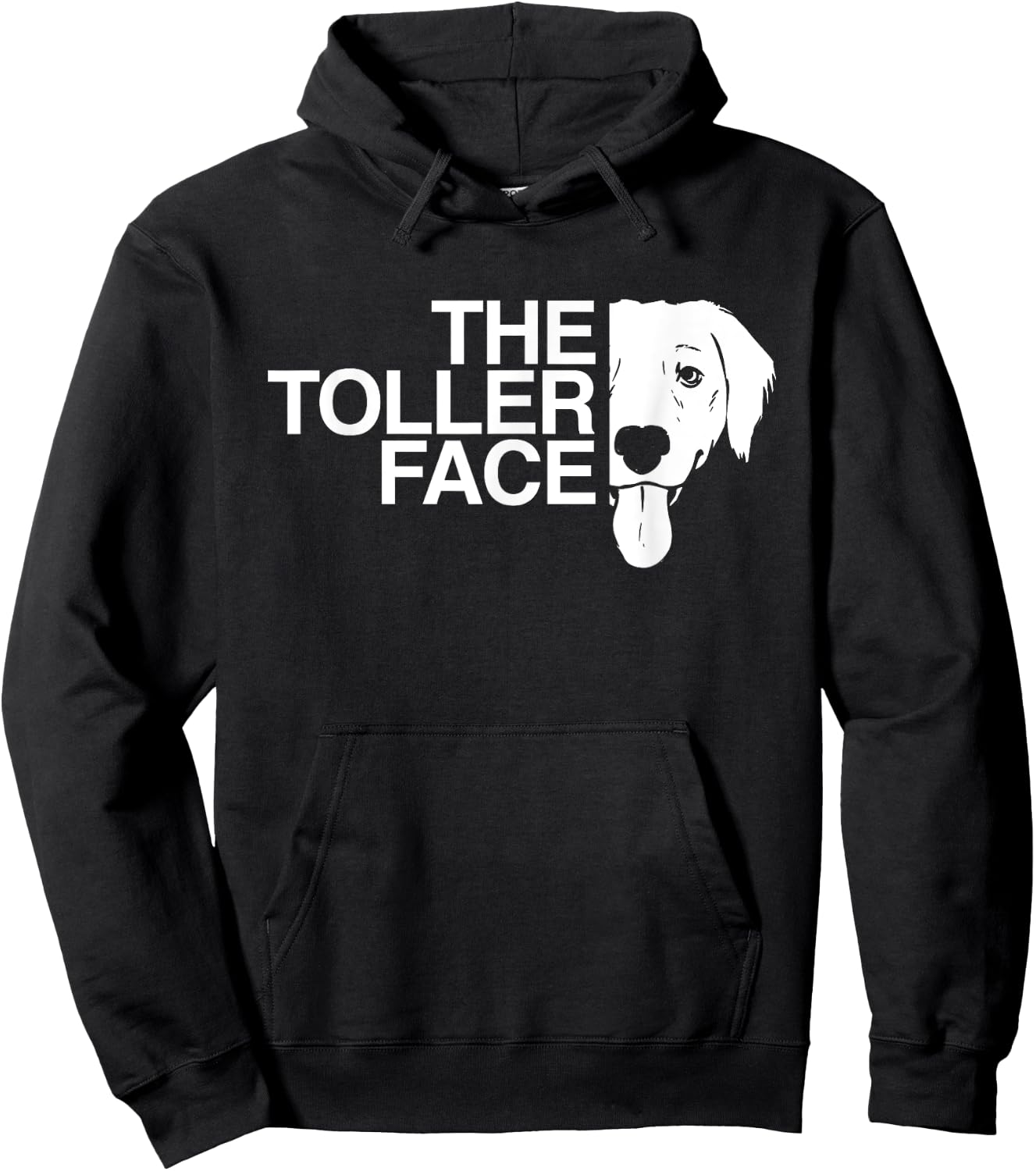 Duck Tolling Retriever Shirt - The Toller Face Hoodie - Hoodie | Black