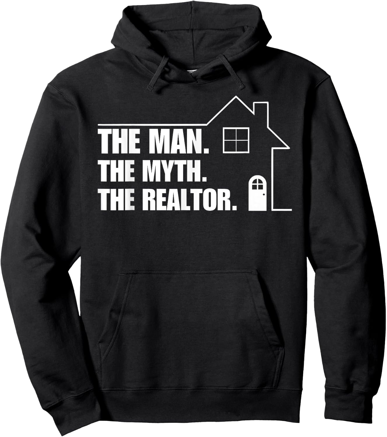 Real Estate Design For Realtor Men Real Estate Agent Hoodie - Hoodie | Black