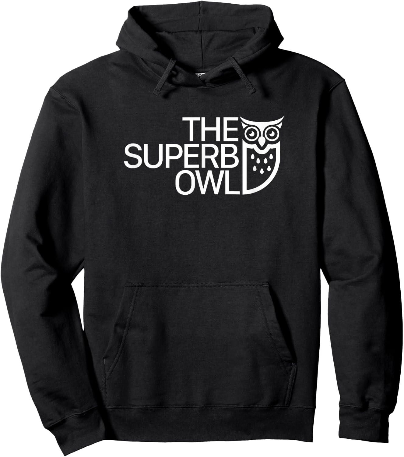 The Superb Owl Apparel - Owl Bird - -Adults, Kids - Black - Small - Short Sleeve Hoodie - Hoodie | Black