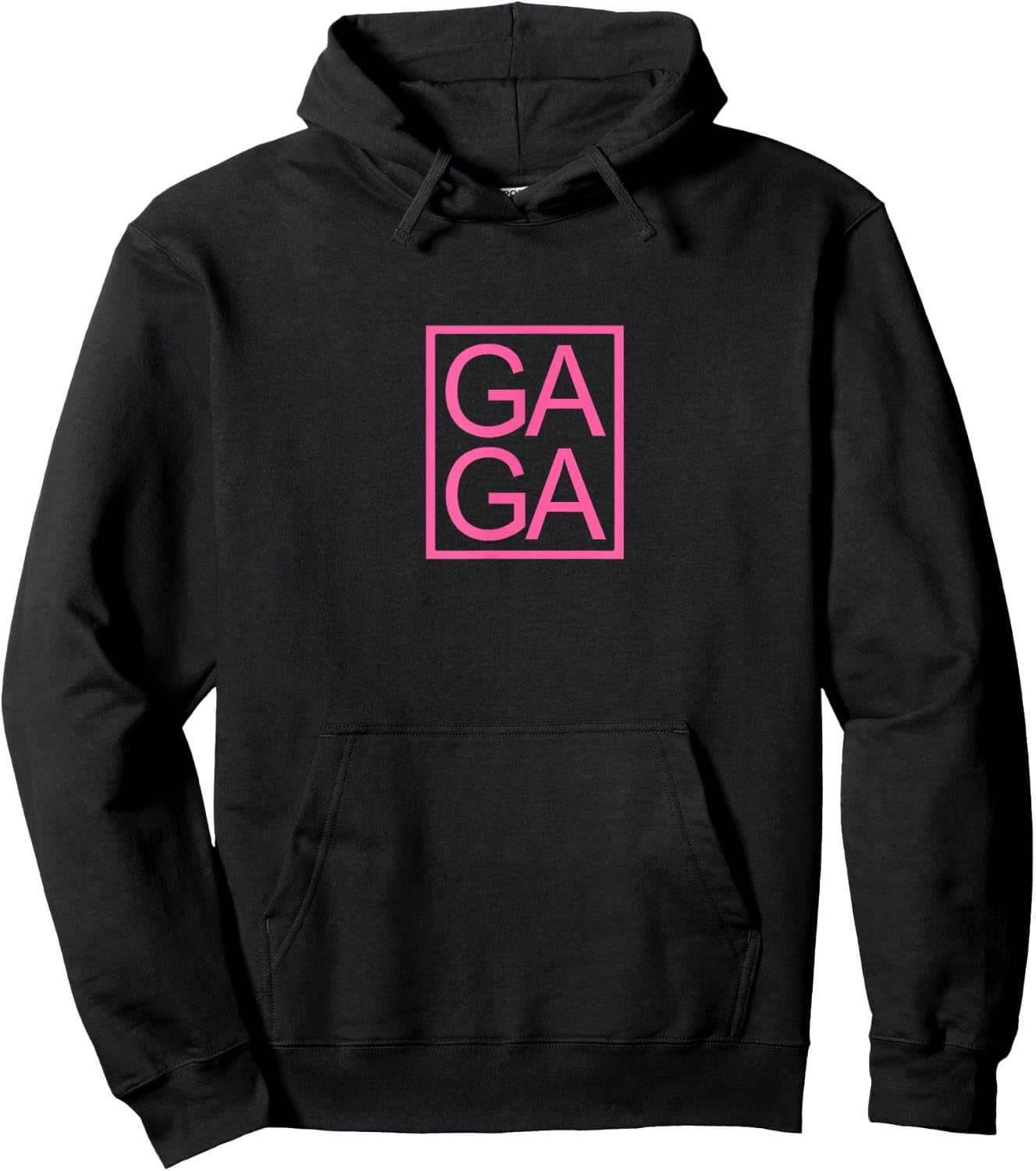 GAGA Novelty Unique Fun Gaga Typography Hoodie - Hoodie | Black