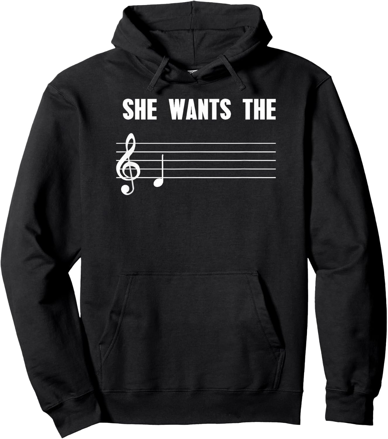 She Wants the D - Funny Music Shirt Hoodie - Hoodie | Black