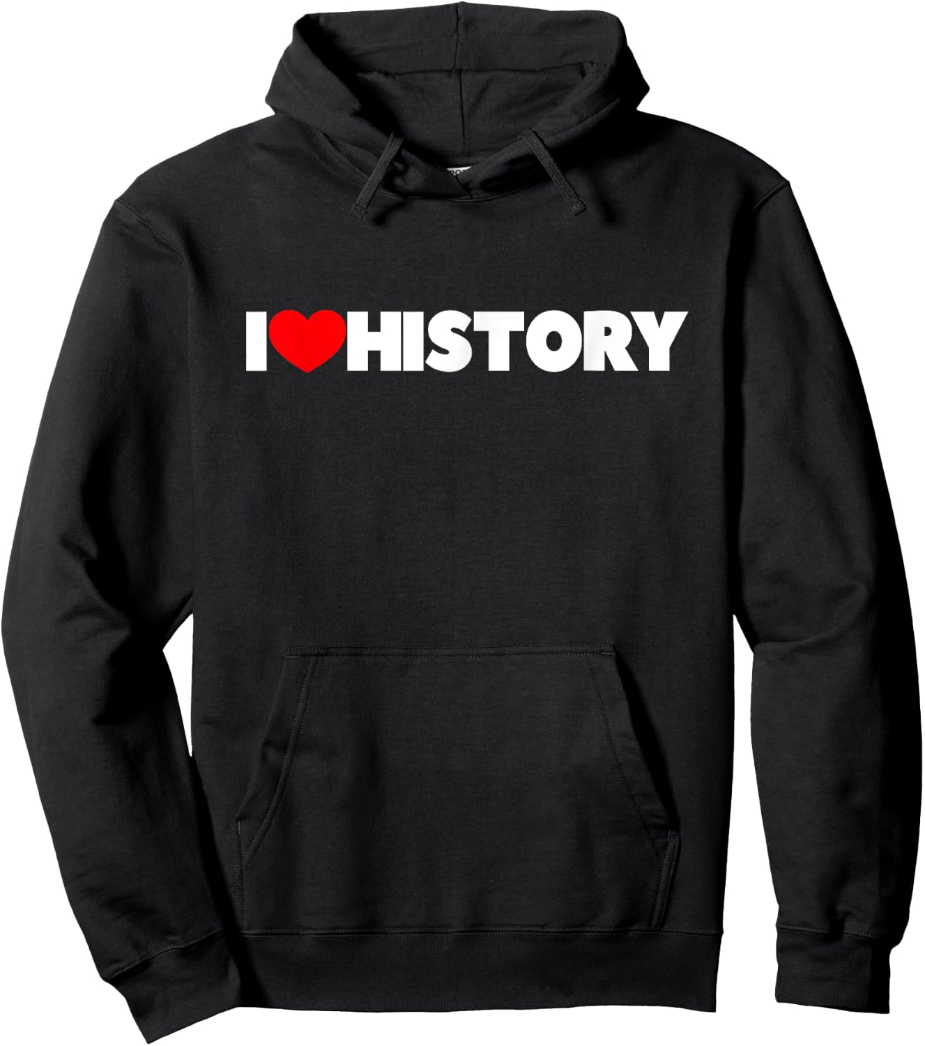 I Love (Heart) History Hoodie - Hoodie | Black