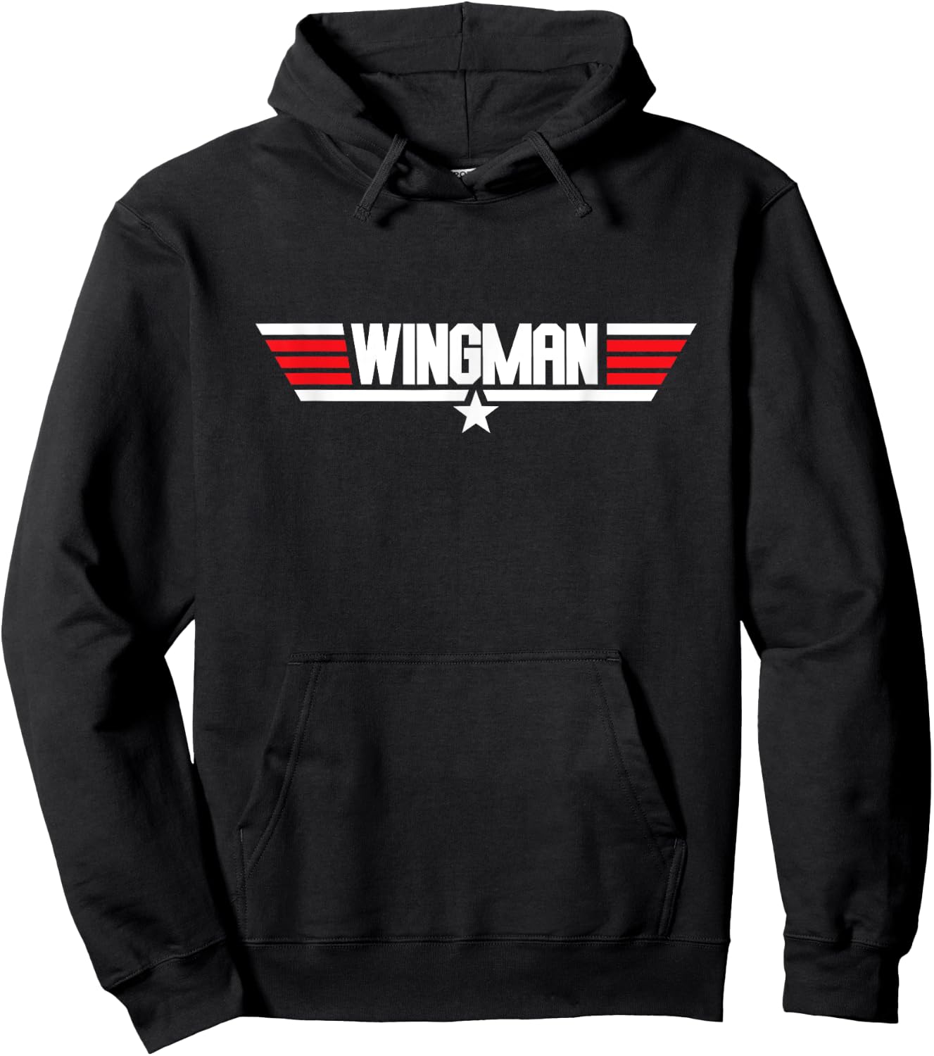 Wingman Co-Pilot Best Friends Right Hand Man Bestman Hoodie - Hoodie | Black