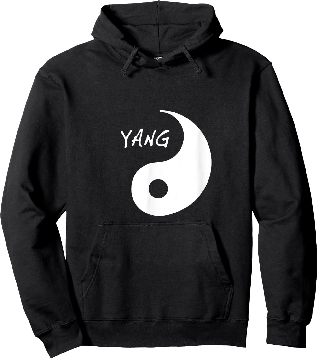 Yin Yang Funny Halloween Couples for Best Friends Hoodie - Hoodie | Black