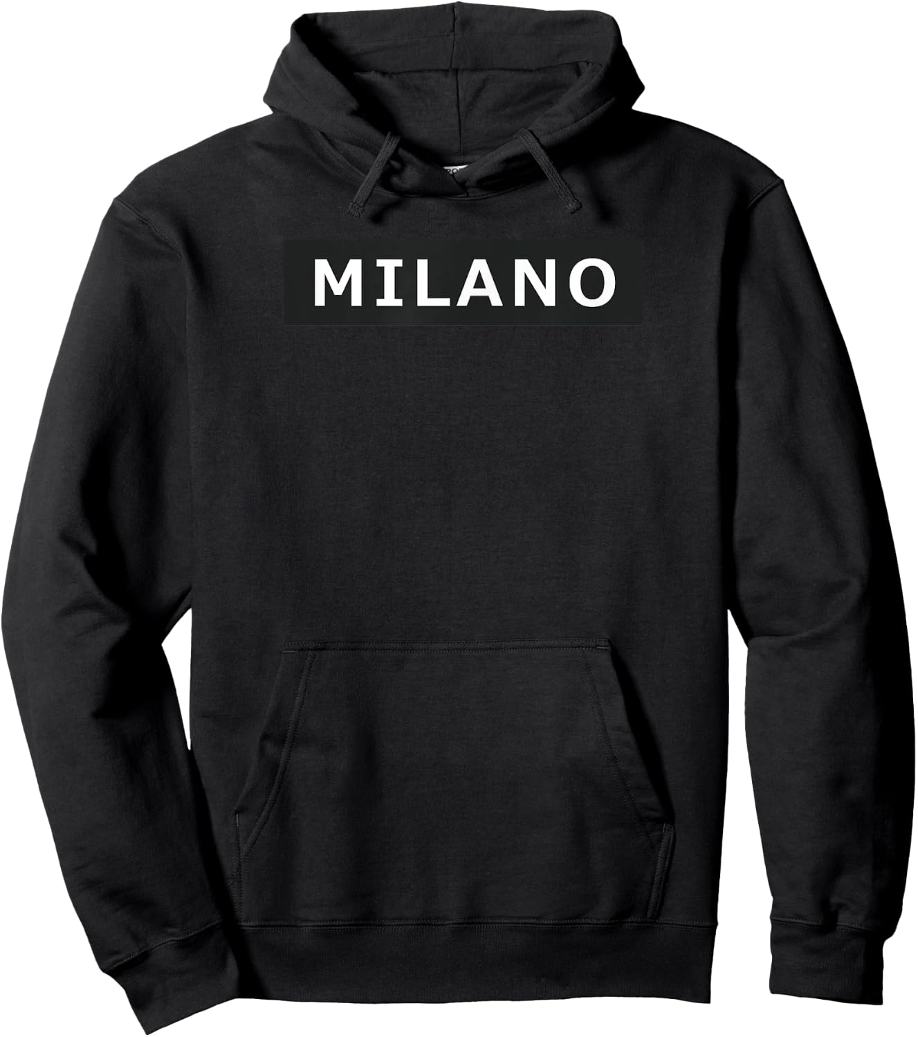 Milano Italy Modern Minimalist Hoodie - Hoodie | Black