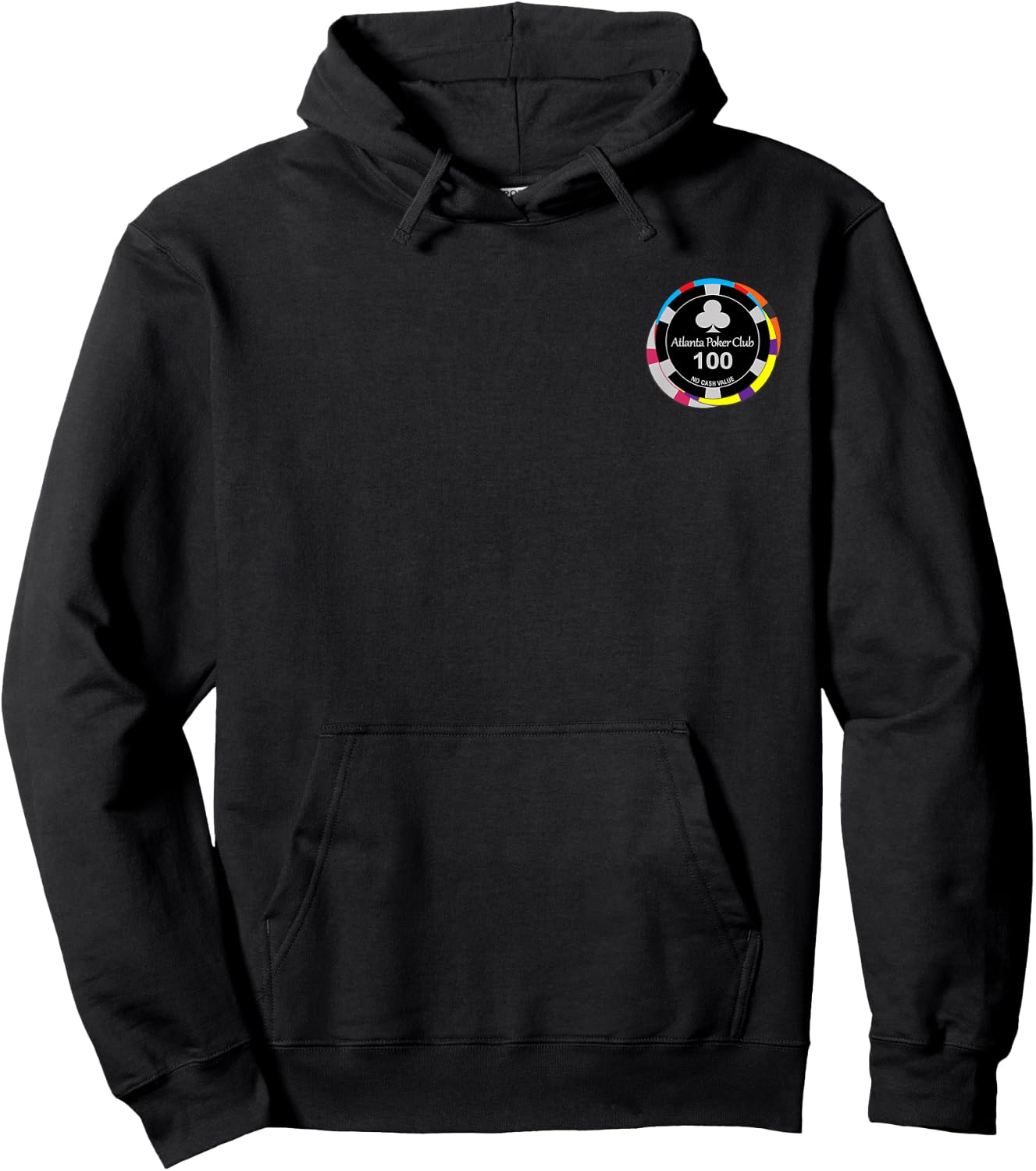 Atlanta Poker Club Multi-Chip Small Logo Hoodie - Hoodie | Black