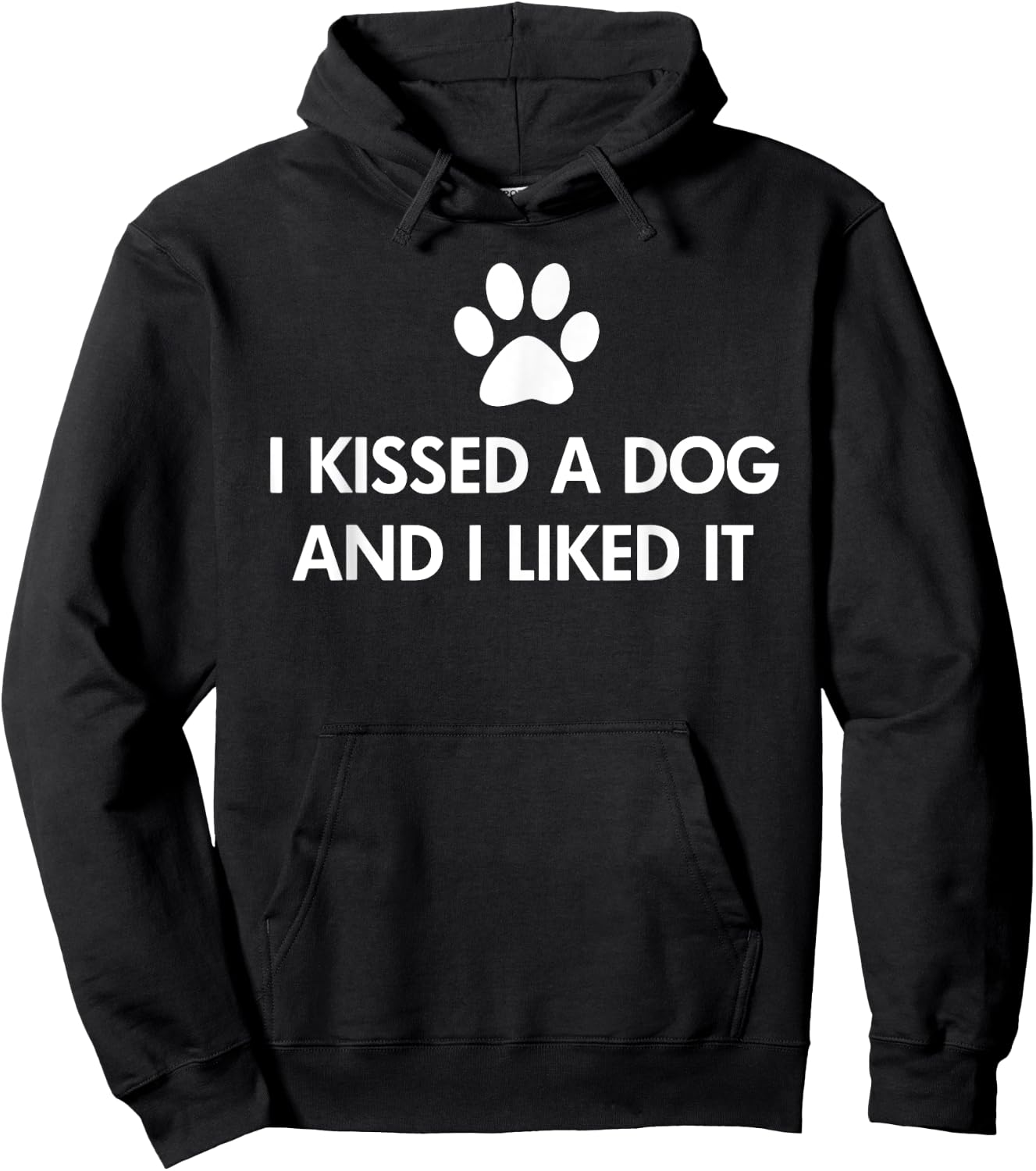 I kissed a dog and I liked it Women Kids Hoodie - Hoodie | Black