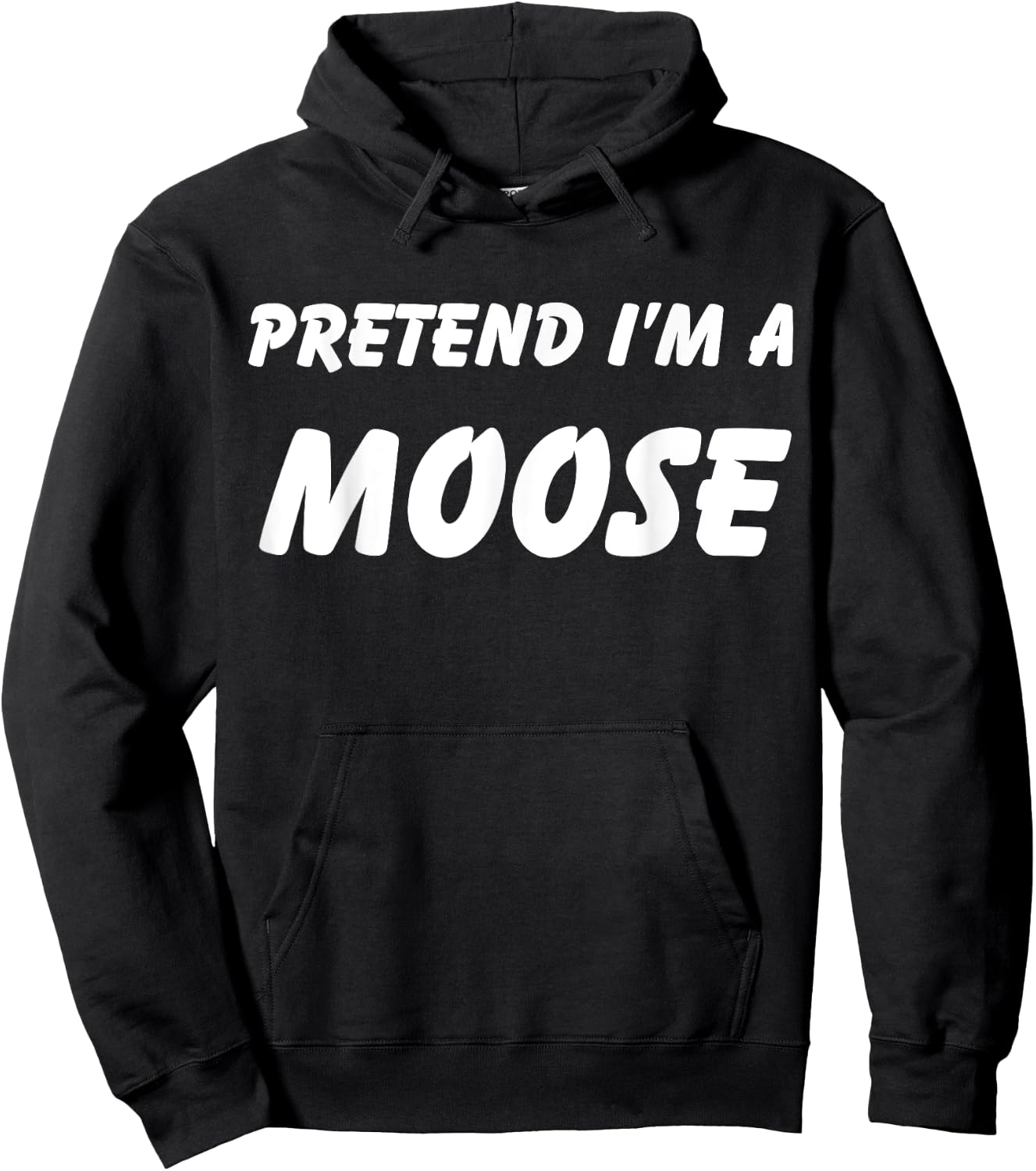 Pretend I'm a Moose Wizard Costume New Years Hoodie - Hoodie | Black