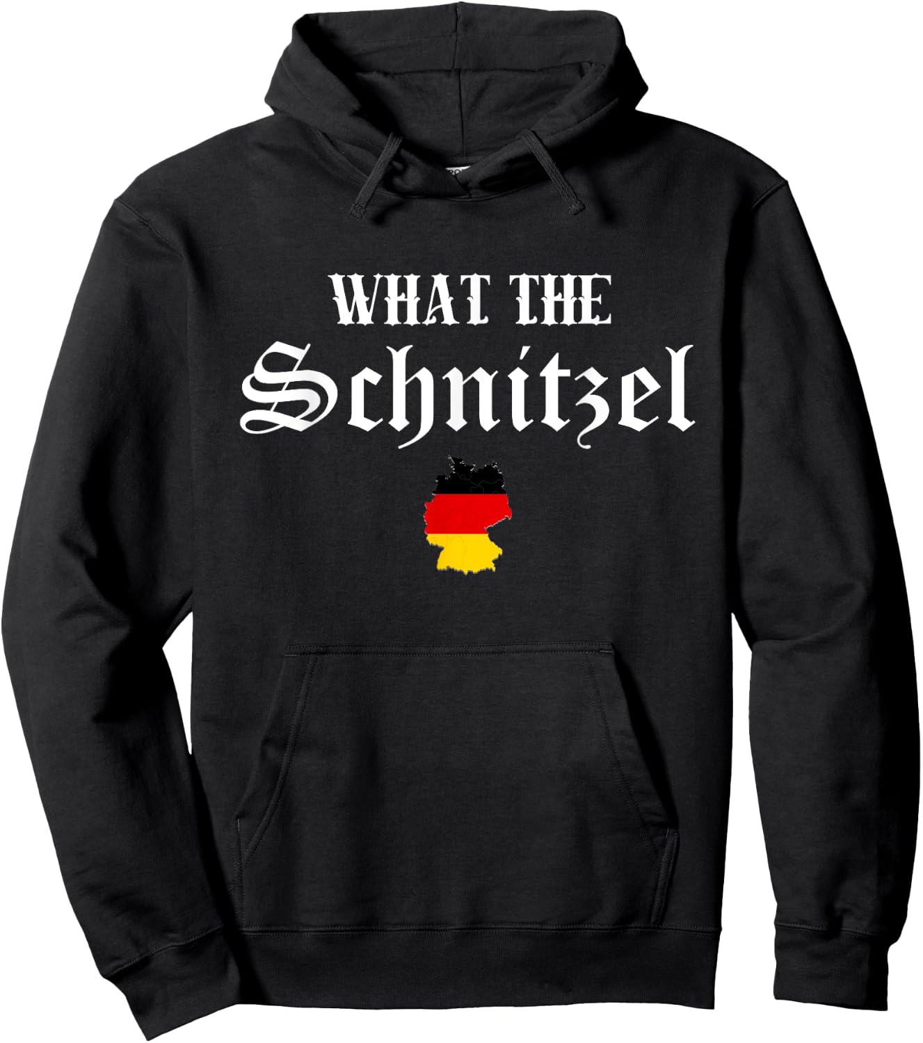 What the Schnitzel German Flag Germany Oktoberfest Gift Hoodie - Hoodie | Black