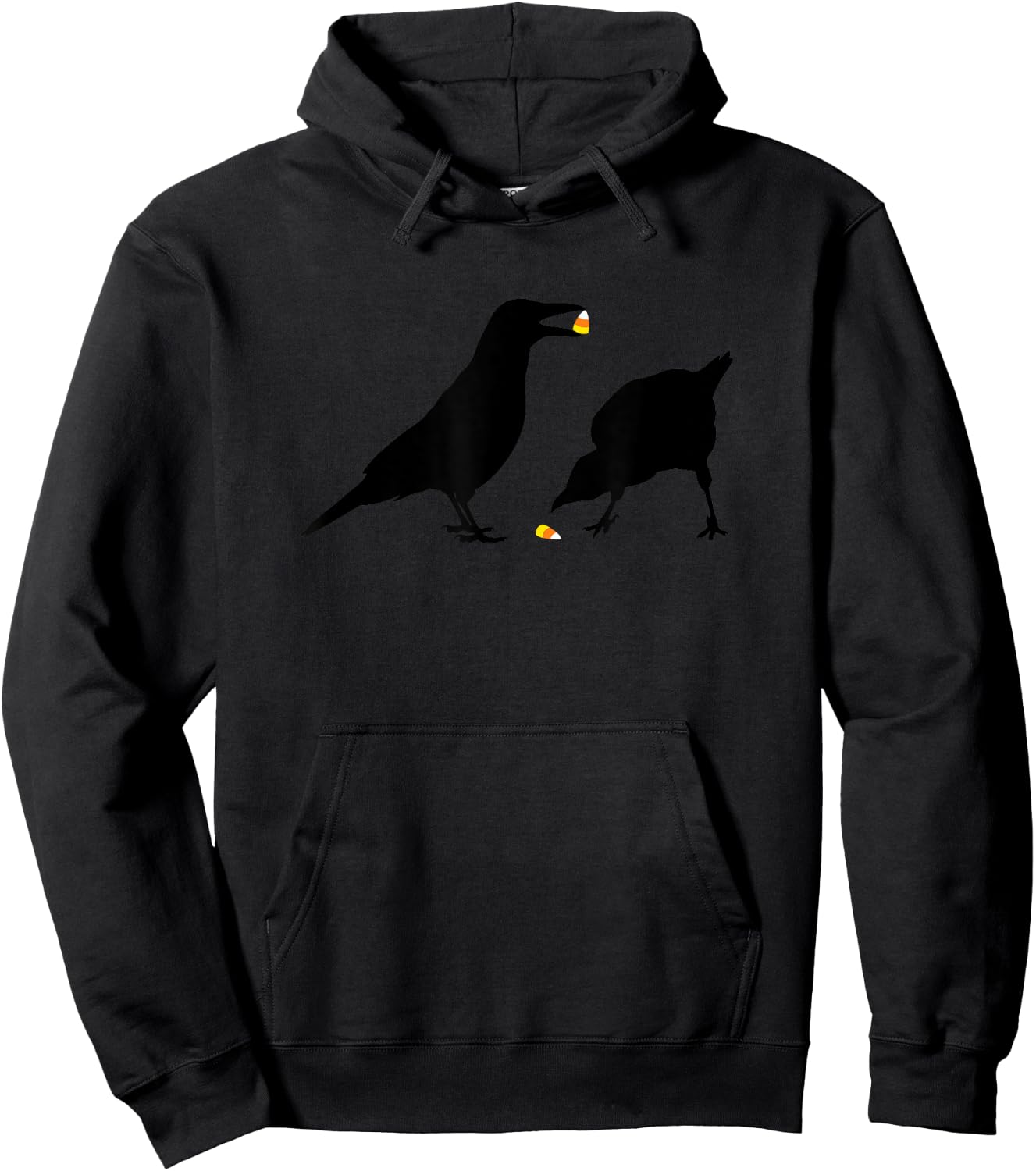 Halloween Candy Corn Crows Hoodie - Hoodie | Black
