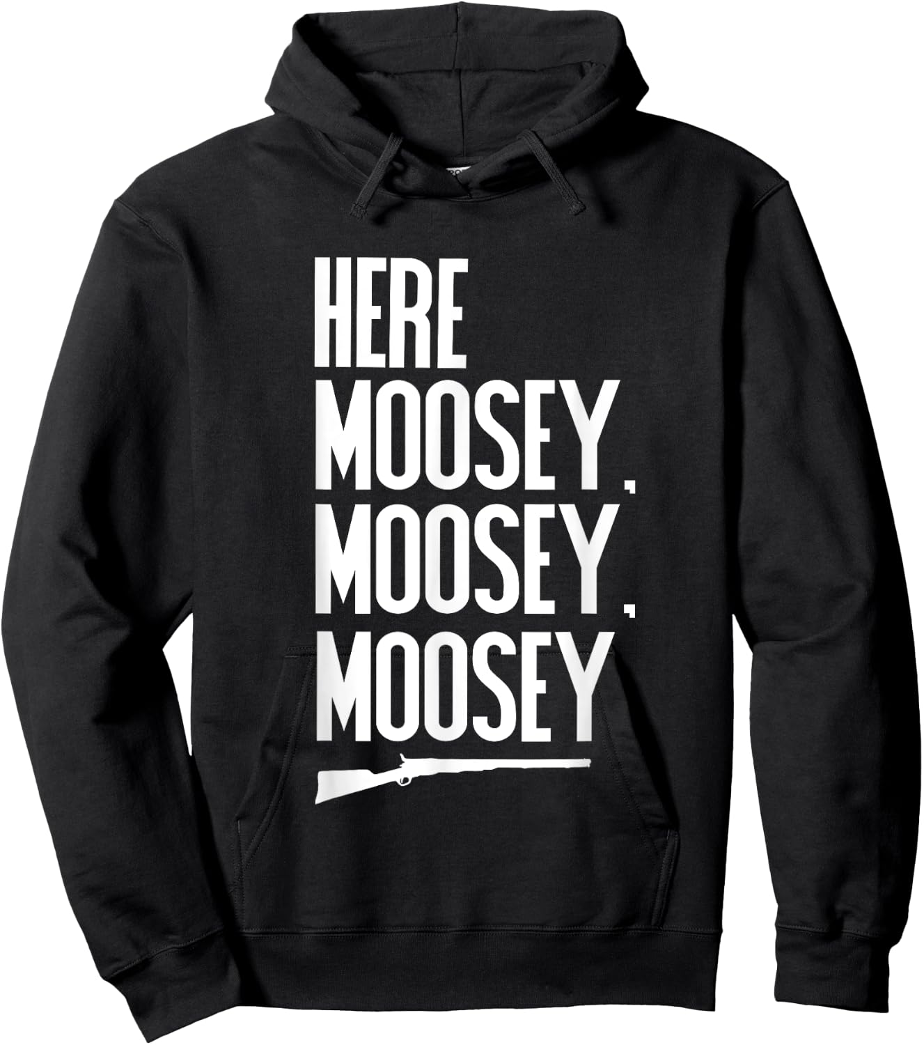 Funny Moose Hunting t shirt Hunters Novelty Gift Hoodie - Hoodie | Black